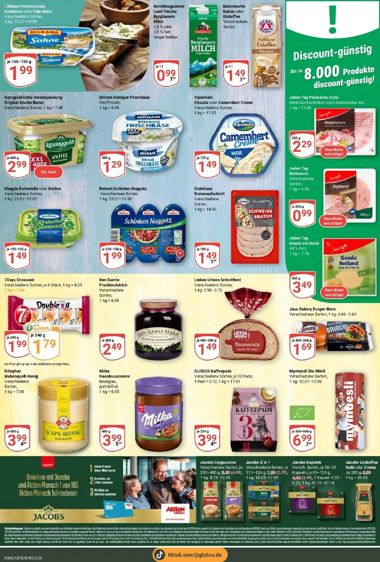 Globus Prospekt Köln – gültig ab 07.09.2026 | Seite: 14 | Produkte: Musli, Creme, Croissant, Schinken