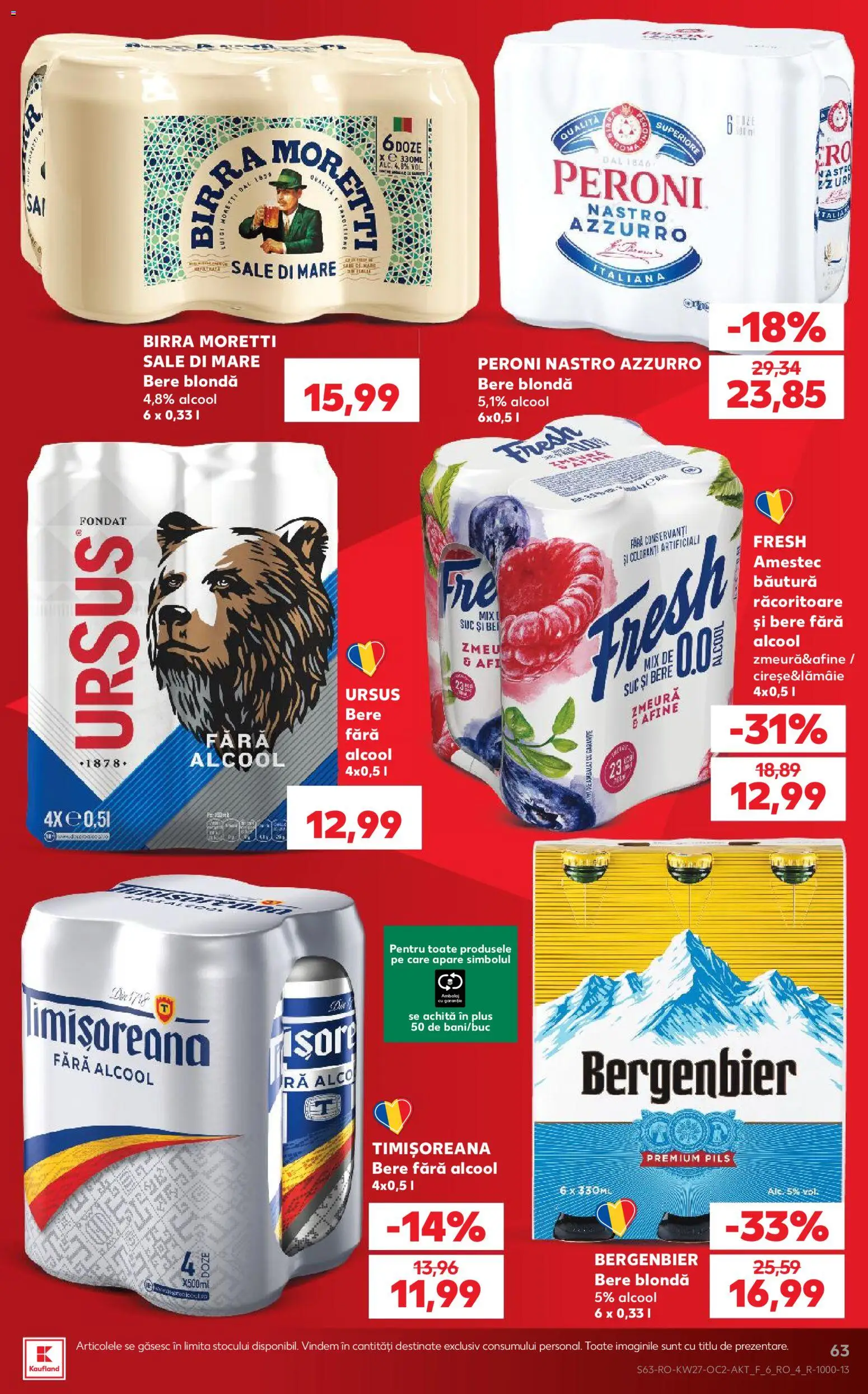 Kaufland RO akciós ujság - amely érvényes a következő dátumtól: 2026.07.01. | Oldal: 63