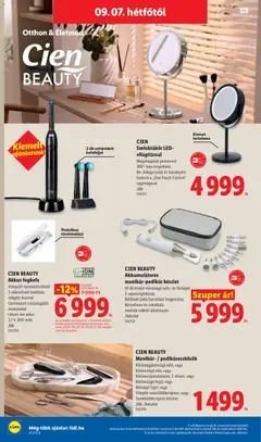 CIEN BEAUTY Akkus fogkefe, Integrált nyomásérzékelő 3 választható beállítás világító ikonnal Gumírozott csúszásgátló markolattal Lítium-ion akku: 3,7 V, 800 mAh - amely érvényes a következő dátumtól: 2026.09.03. | Oldal: 50 | Termékek: Szemöldökcsipesz, Cien, Fogkefe, LED