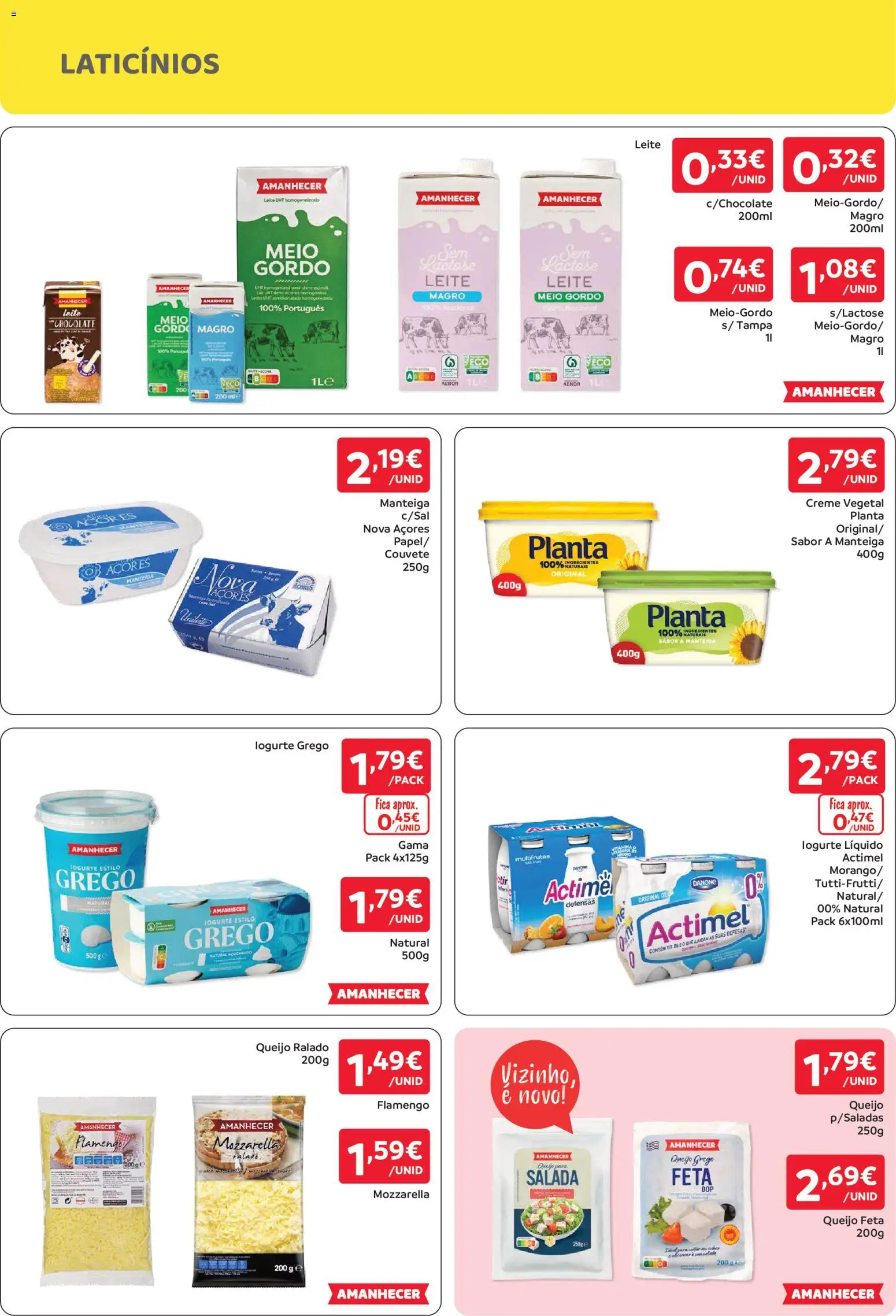 Amanhecer folheto │ válido de 29/10/2026 | Página: 3 | Produtos: Leite UHT, Manteiga, Queijo, Queijo feta