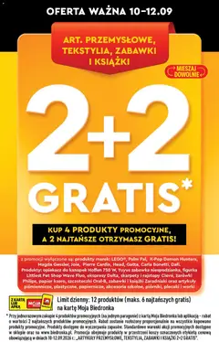 Pogląd oferty "ART. PRZEMYSŁOWE, TEKSTYLIA, ZABAWKI I KSIĄŻKI, 2+2 GRATIS" - ważna od 10.09.2026 | Strona: 28