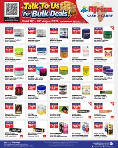 Africa Cash & Carry specials catalogue – valid from 20/08/2026 | Page: 4