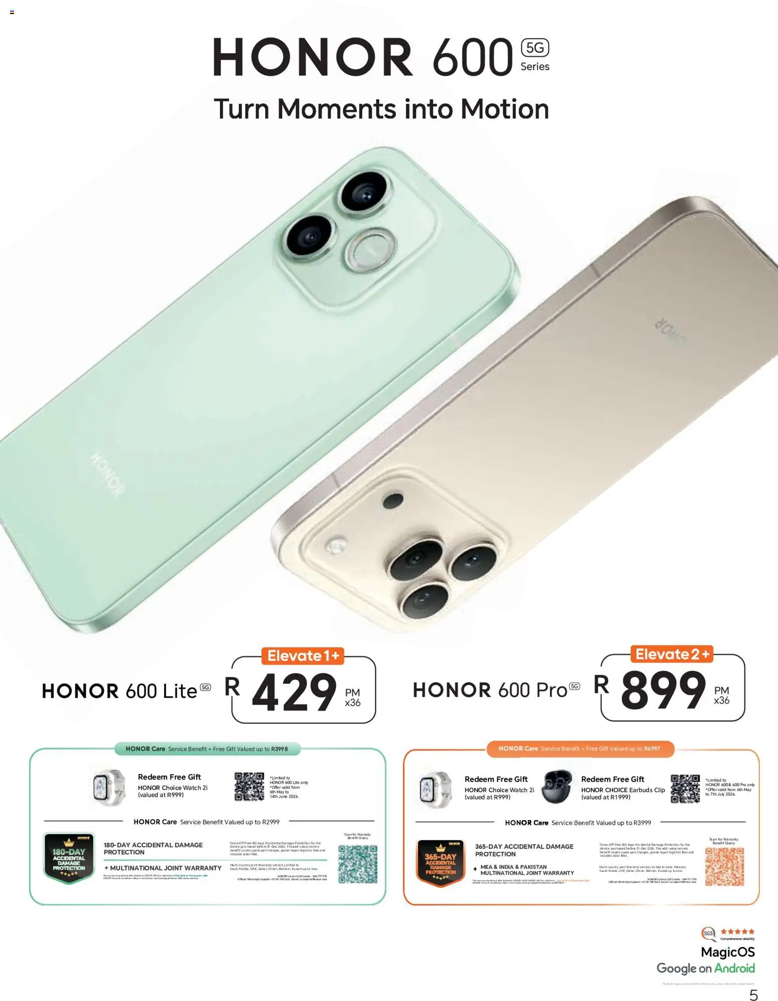 New Cell C catalogue – valid from 06.05.2026 | Page: 7 | Products: Watch, Earbuds