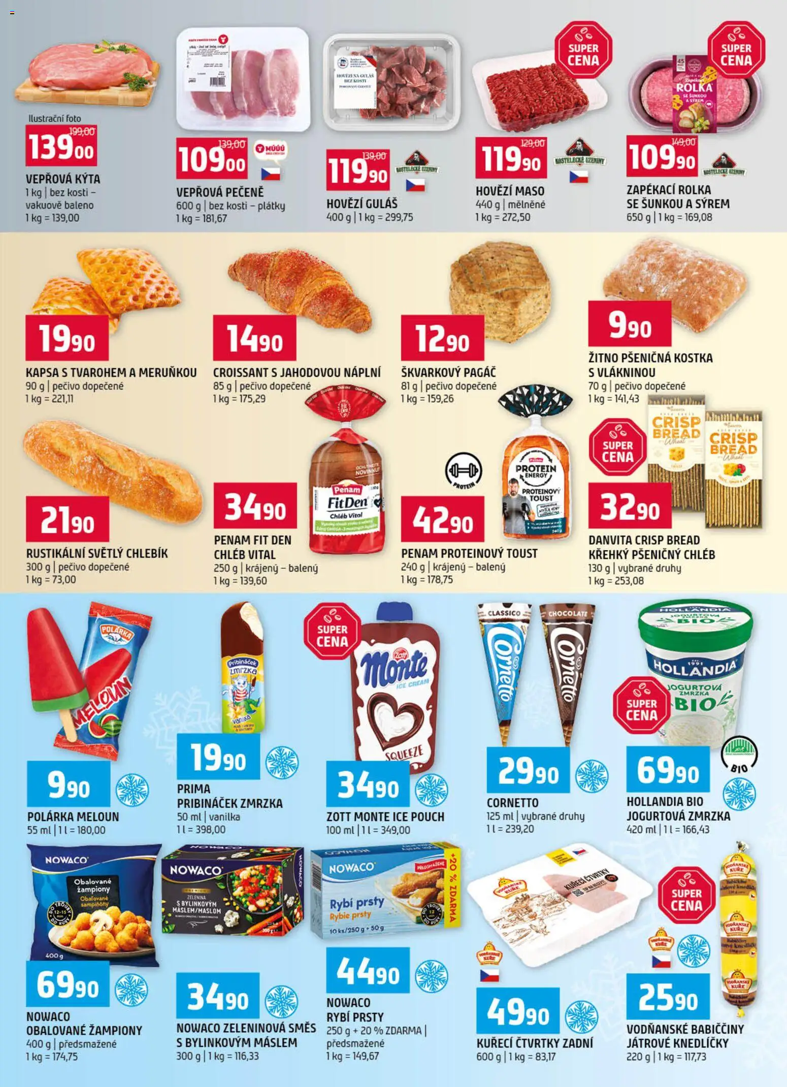 Terno leták od 26.08.2026 | Strana: 3 | Produkty: Vepřová pečeně, Uzeniny, Kýta, Protein