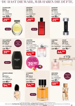 Galeria Karstadt Kaufhof Prospekt ab 16.09.2026 gültig | Seite: 23 | Produkte: Parfüm, Eau de Parfum