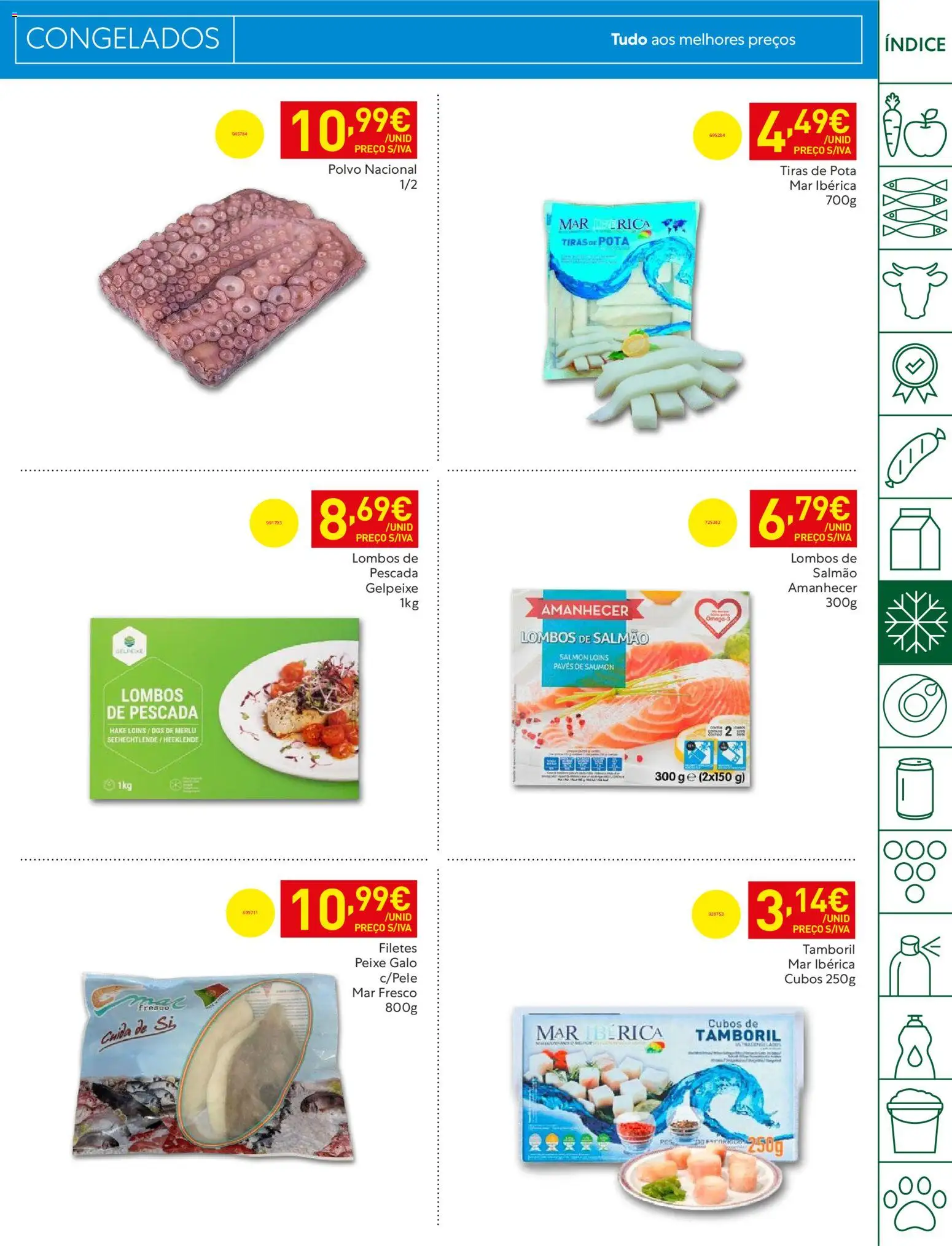 Recheio folheto │ válido de 19.05.2026 | Página: 19 | Produtos: Pescada, Salmão, Tamboril, Peixe