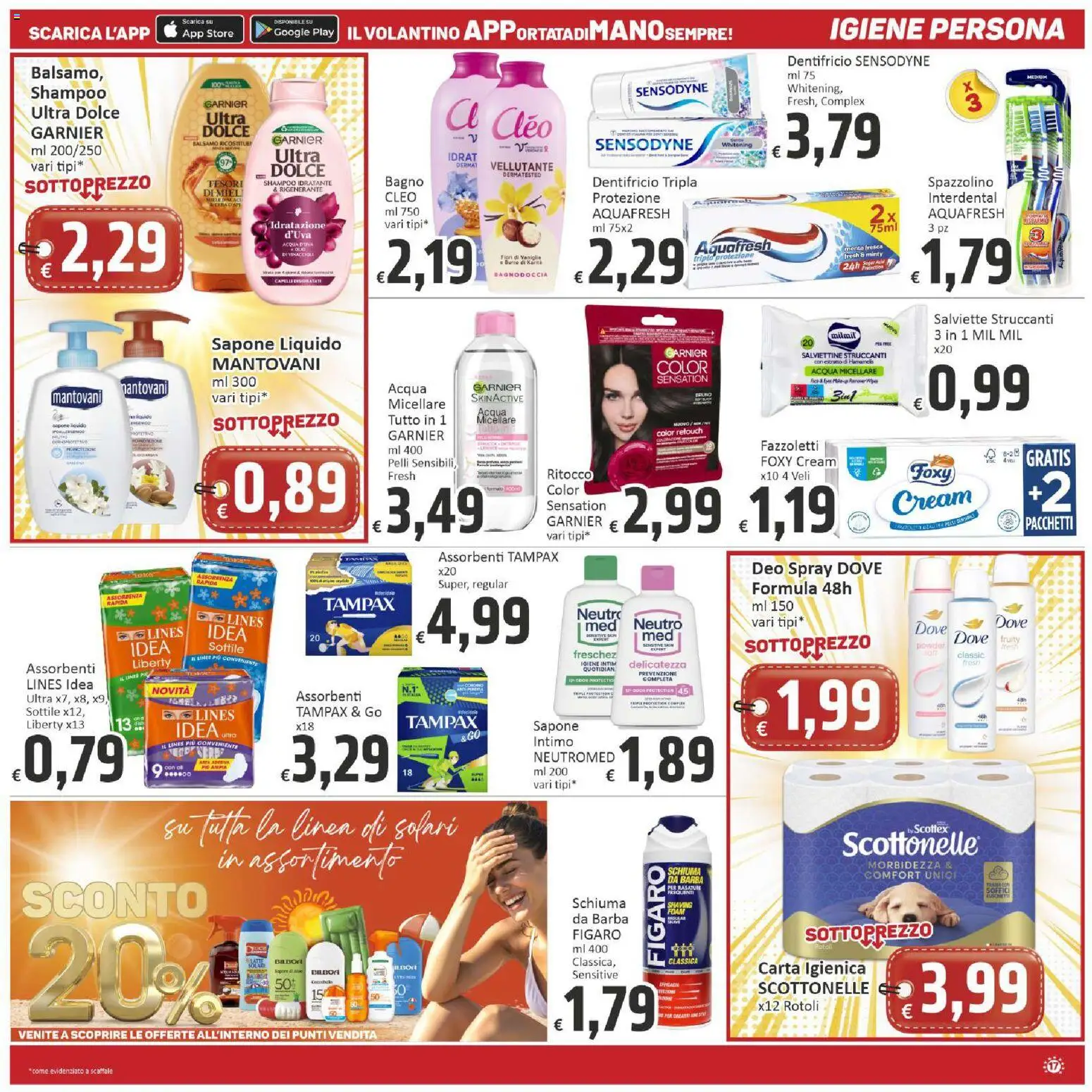 Volantino Paghi Poco del 31/07/2026 | Pagina: 17 | Prodotti: Shampoo, Balsamo, Sapone, Scaffale