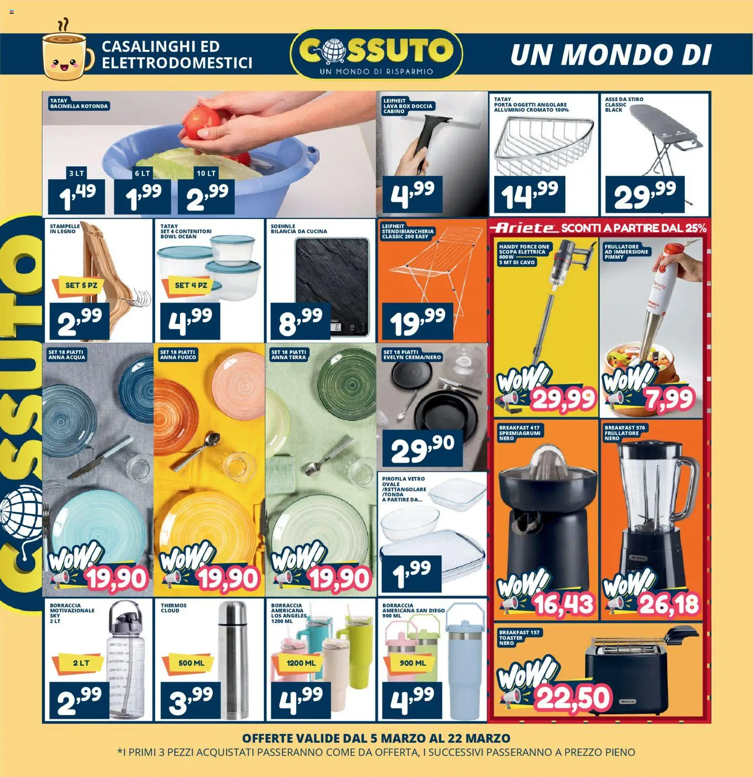 Volantino Cossuto del 05.03.2026 | Pagina: 6 | Prodotti: Box doccia, Cavo, Bilancia, Borraccia