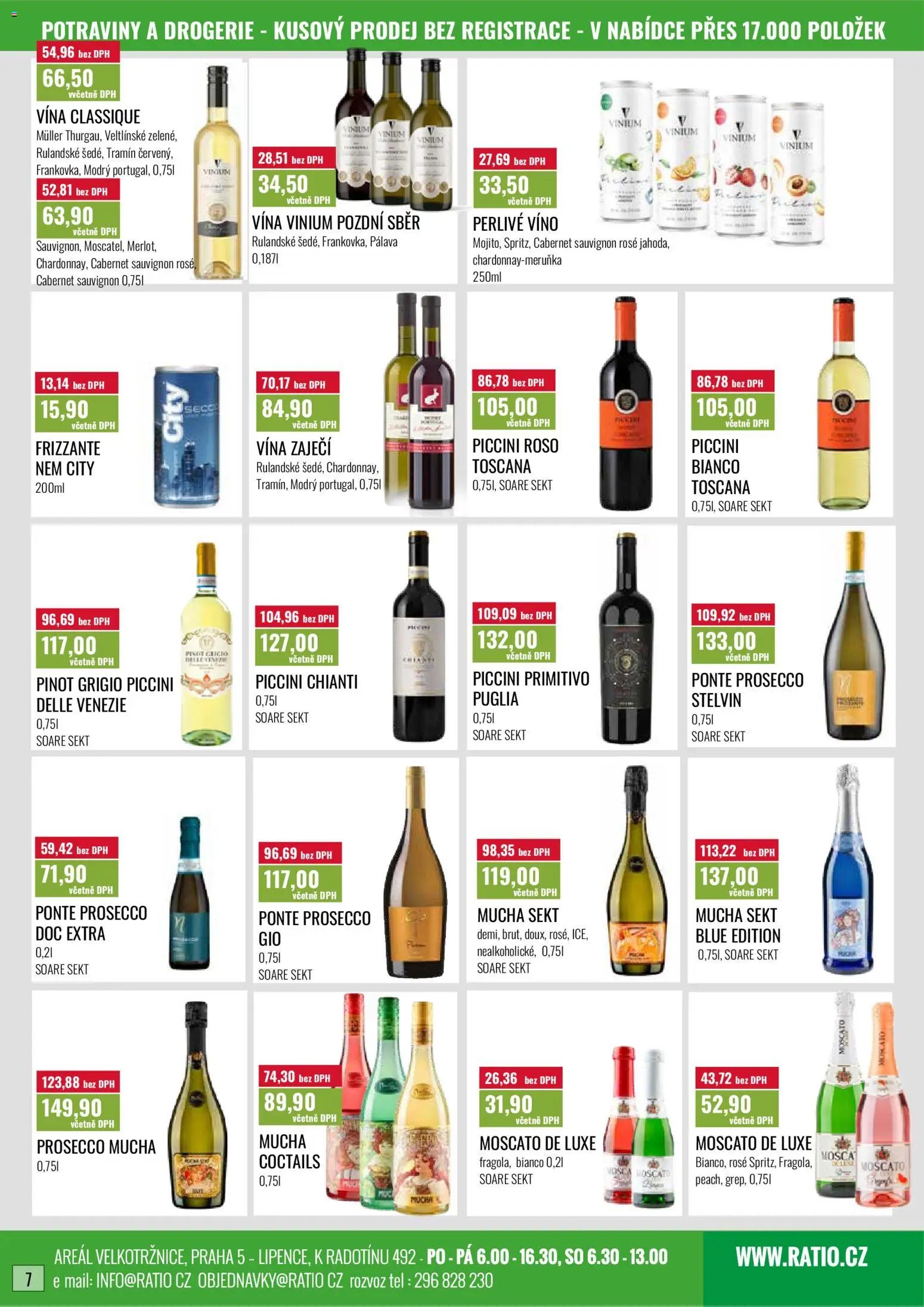 Ratio leták od 01.08.2026 | Strana: 8 | Produkty: Frizzante, Sekt, Mucha sekt, Cabernet Sauvignon