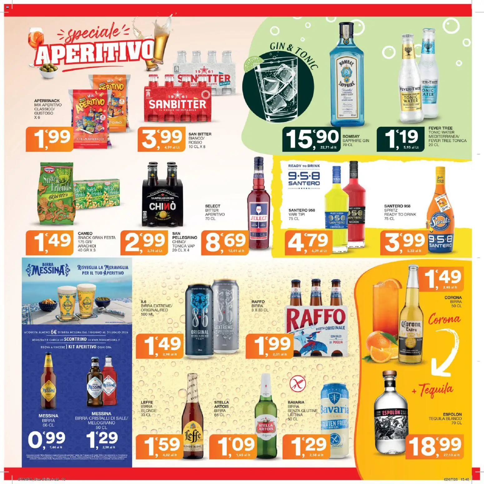 Volantino SISA del 16/07/2026 | Pagina: 16 | Prodotti: Gin, Birra messina, Arachidi, Aperitivo