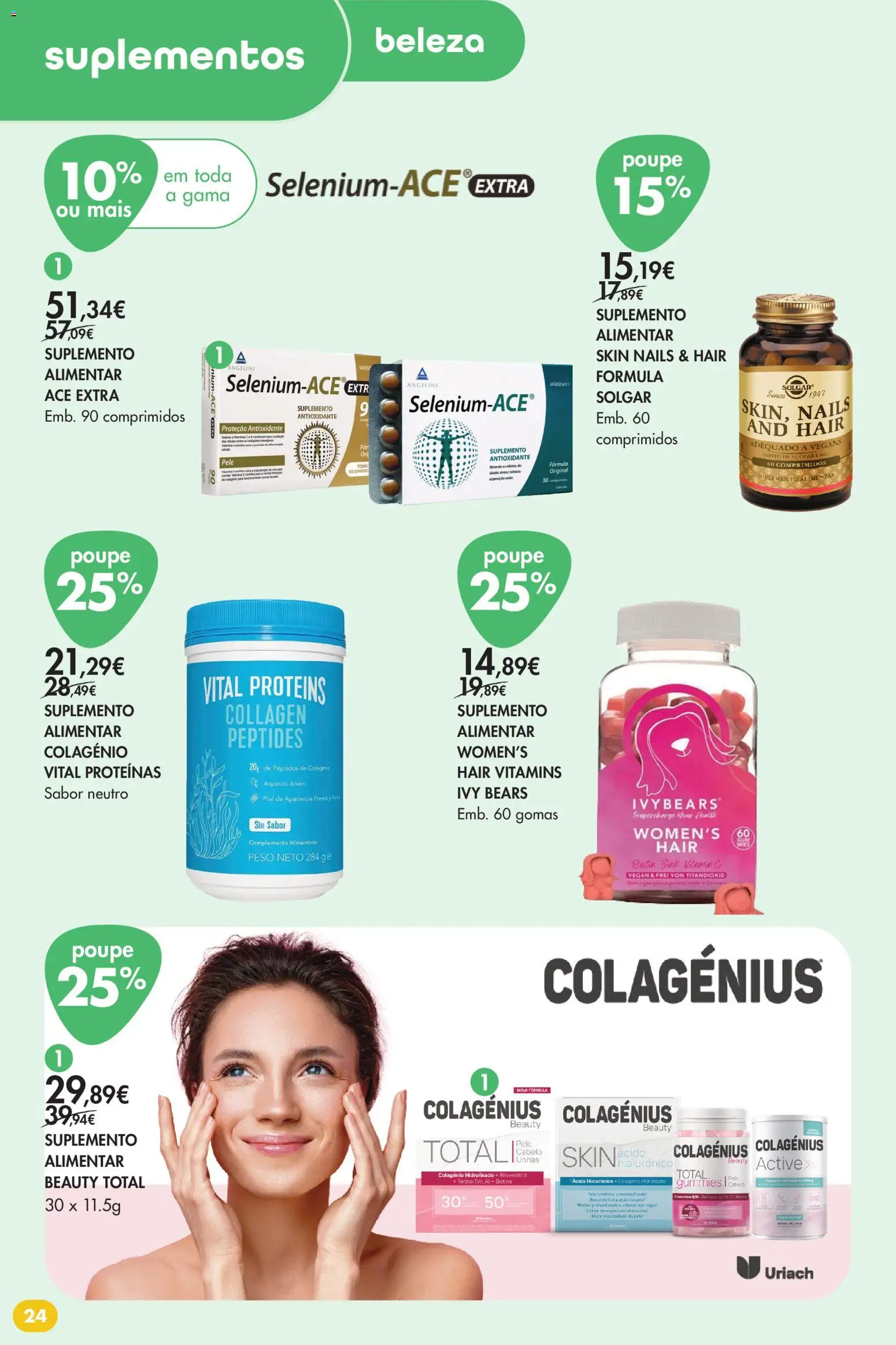 Pingo Doce folheto Bem Estar Verão 2 Lojas │ válido de 14/07/2026 | Página: 24 | Produtos: Bolo, Colágeno, Gomas
