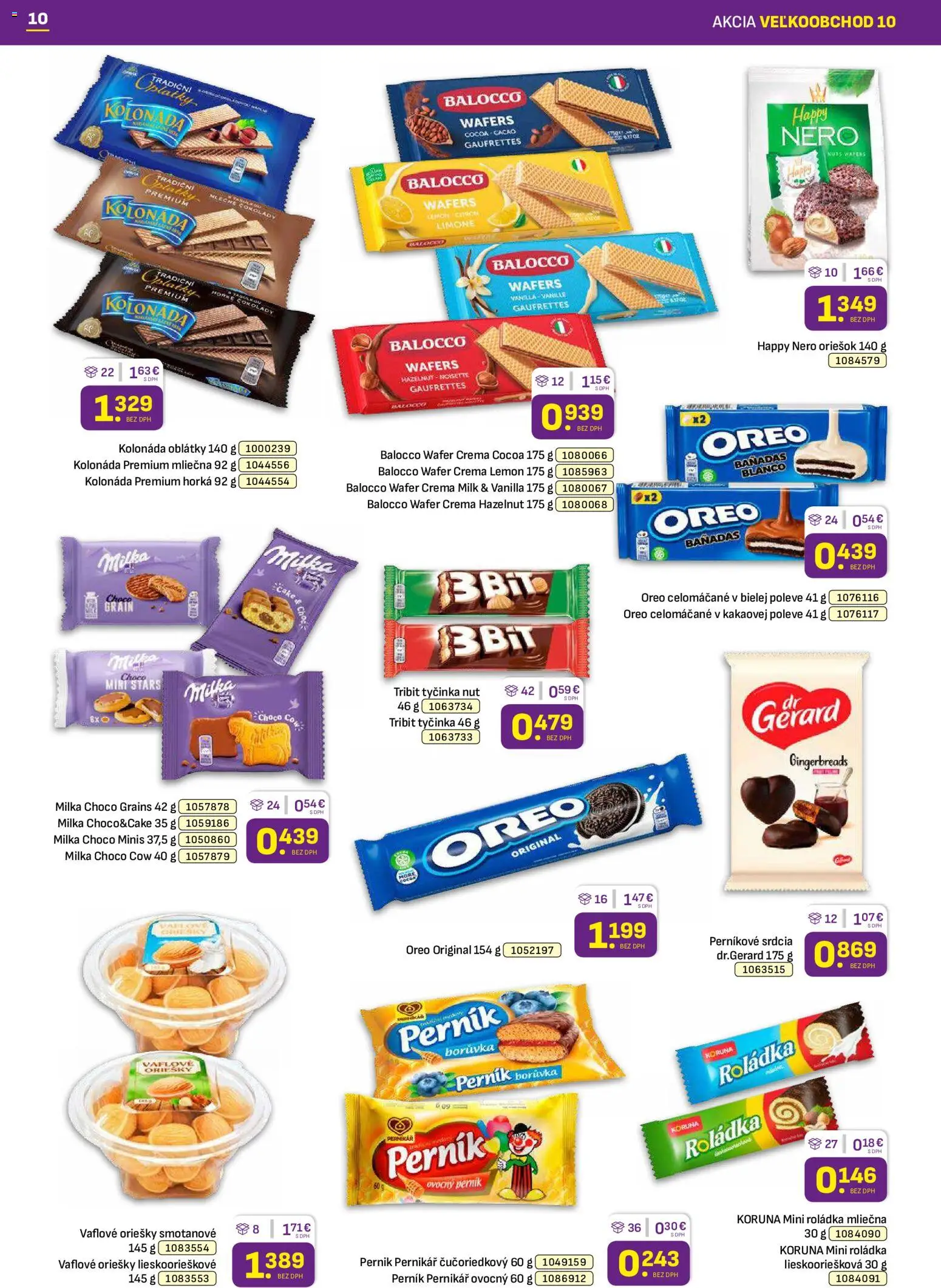 Nové Libex akcie – leták je platný od 18.05.2026 | Strana: 10 | Produkty: Milka