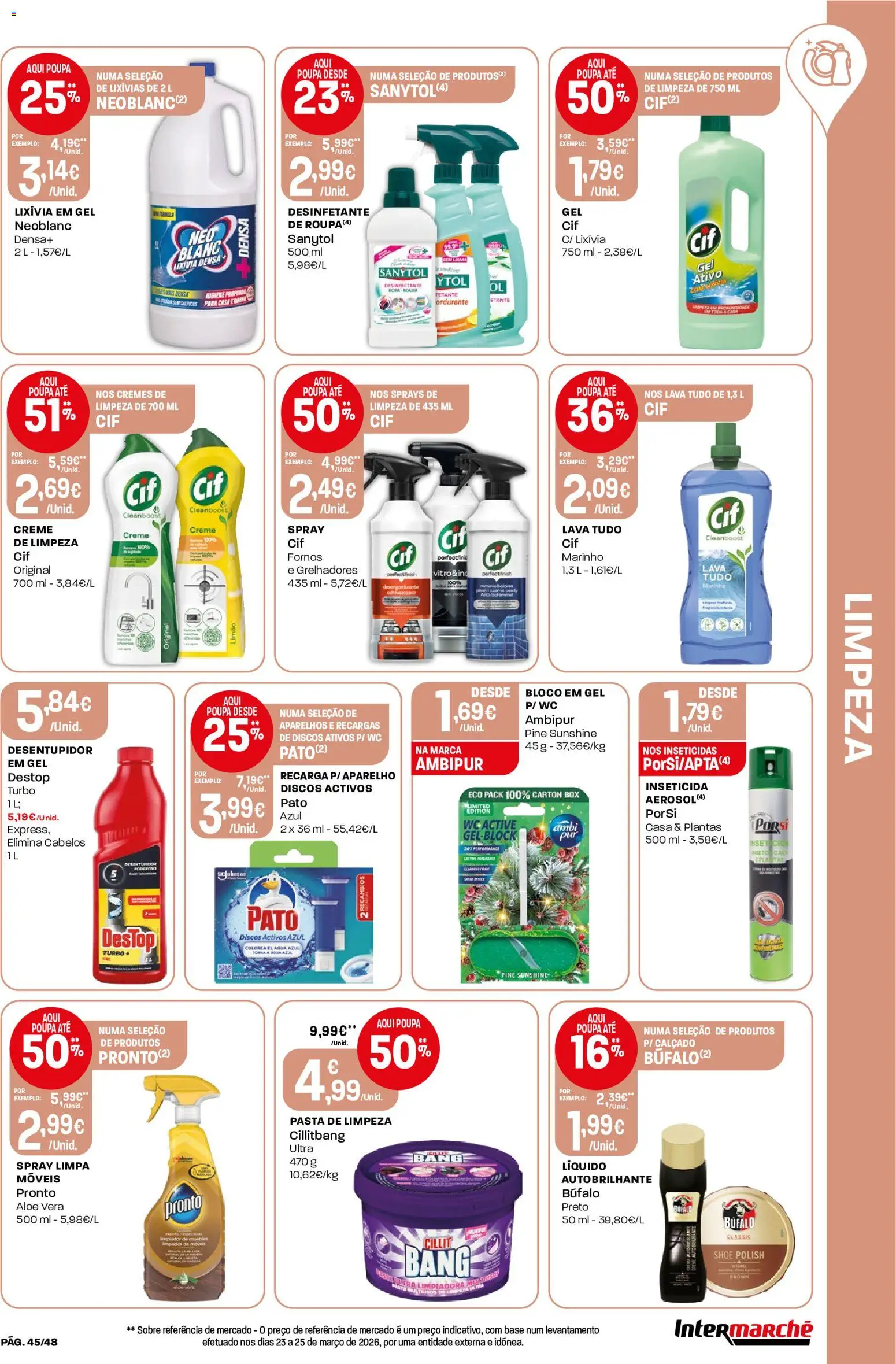 Intermarché folheto │ válido de 07.05.2026 | Página: 45 | Produtos: Agua, Inseticida, Base, Creme