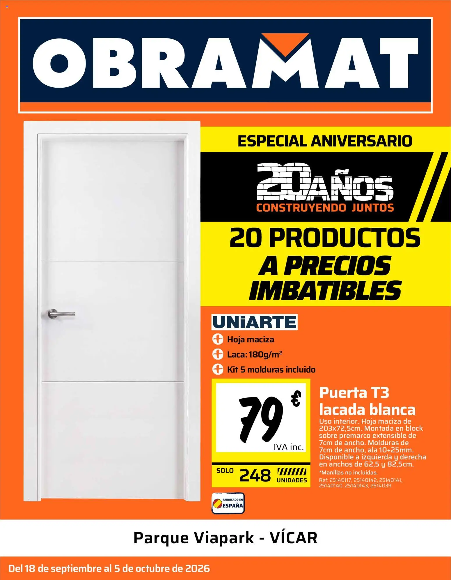Obramat - Vícar │ válido desde el 18/09/2026 | Página: 1