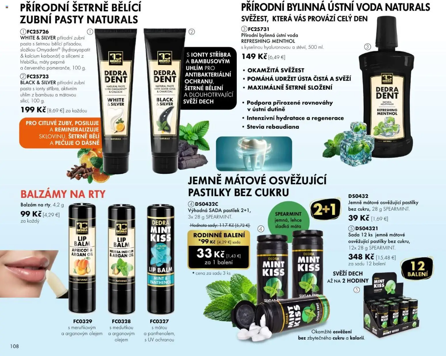 Nové Dedra akcie – leták je platný od 01.08.2026 | Strana: 8 | Produkty: Hodiny, Voda