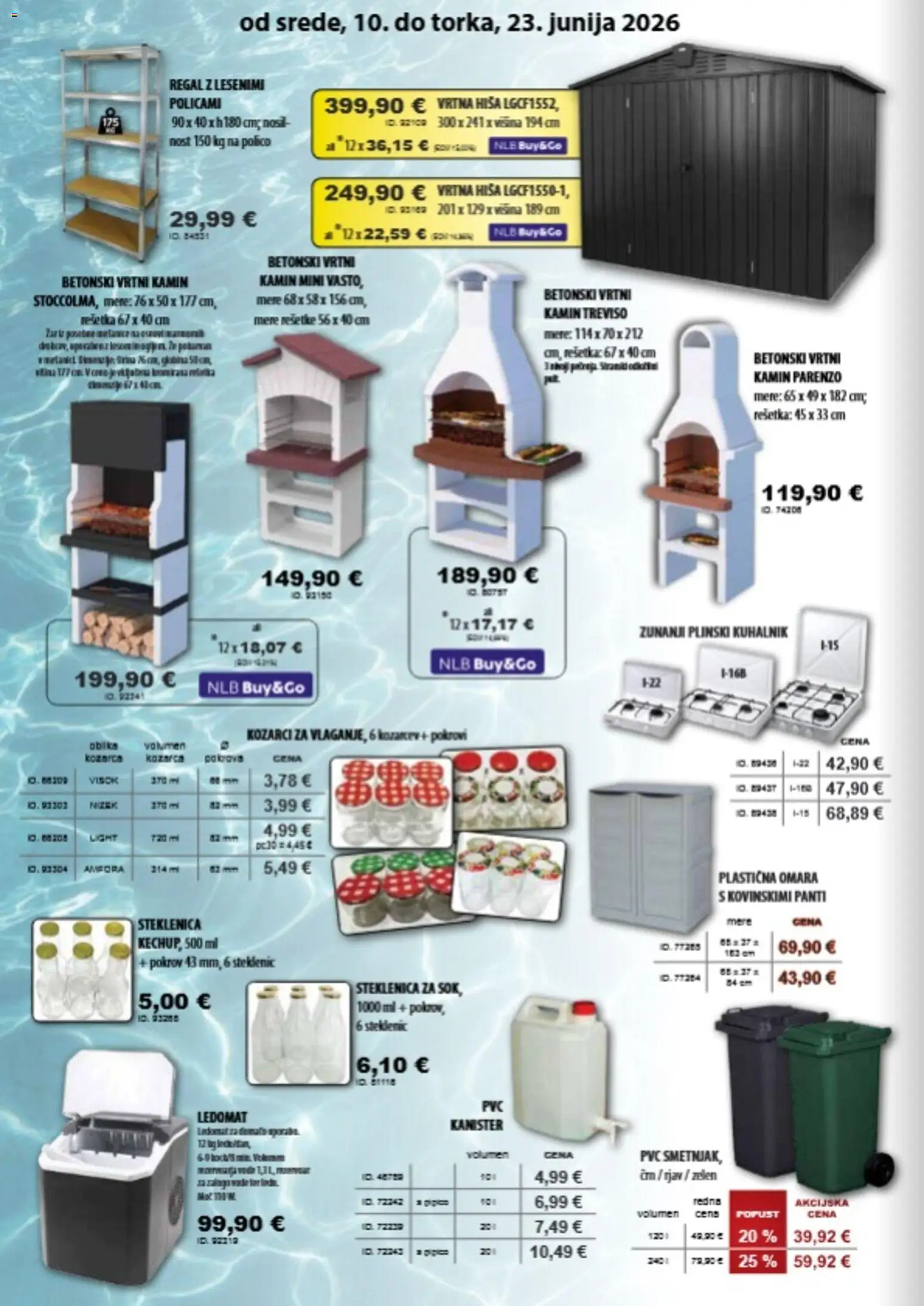 Novi Živex katalog ponudbe – veljaven od 10.06.2026 | Stran: 10 | Izdelki: Steklenica, Kuhalnik, Regal, Ledomat