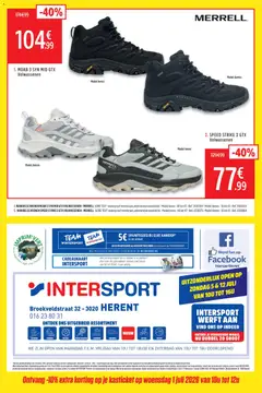 Intersport folder / publicité - Voorbeeld van een folder van Intersport, geldig van 01/07/2026 | Pagina: 4 | Producten: Sap, Sneakers, Papier