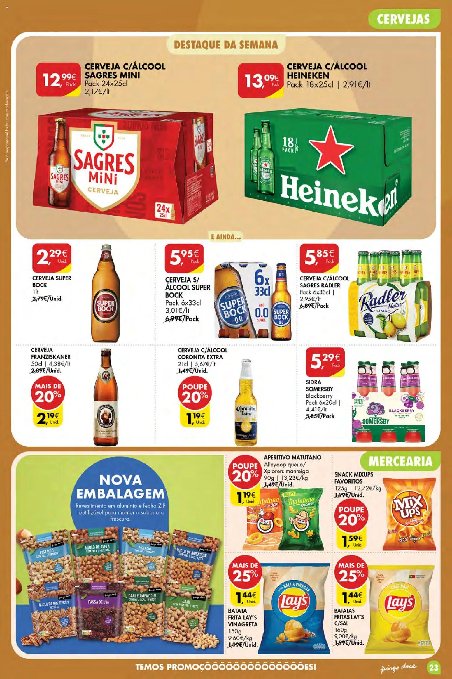 Pingo Doce Poupe Esta Semana Açores │ válido de 10/09/2026 | Página: 23 | Produtos: Mercearia, Manteiga, Cerveja, Álcool