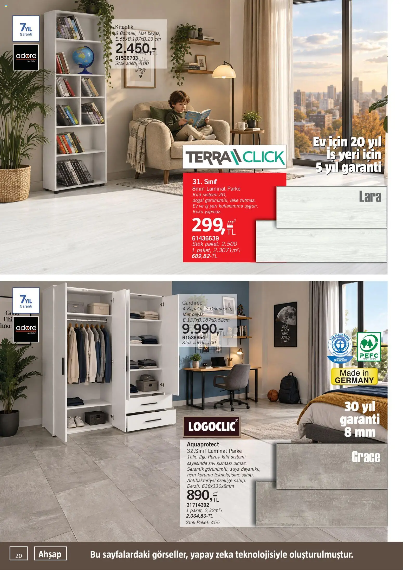 Bauhaus Katalog - 03 Ekim 2026 tarihinden itibaren geçerlidir | Sayfa: 20 | Ürünler: Kitaplık, Gardırop, Koku