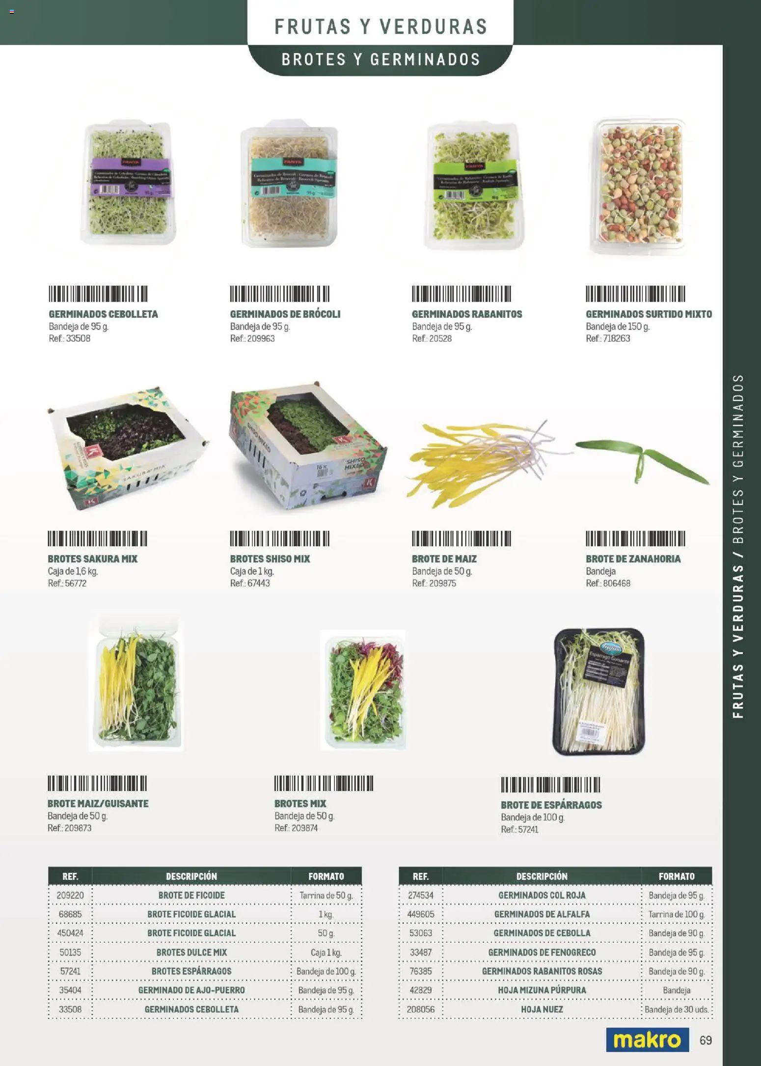 Makro Especial Carta y Menú │ válido desde el 06/07/2026 | Página: 69 | Productos: Νερό καρύδας, Zanahoria, Παγωμένο τσάι, Bandeja