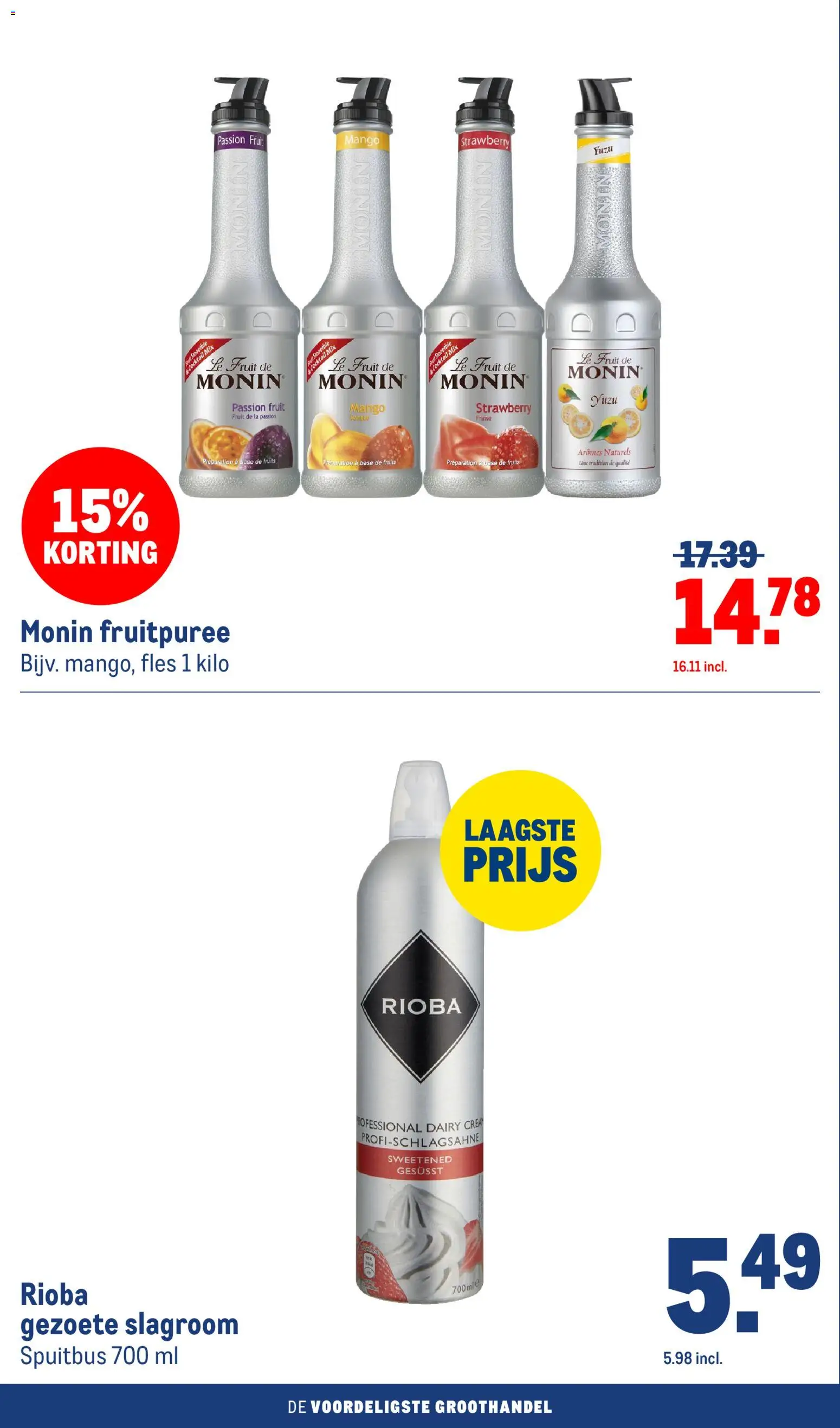 {H1} | Pagina: 88 | Producten: Fles, Monin, La, Mango