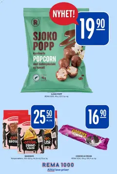Forhåndsvisning av Rema 1000 kundeavis gyldig fra 07/09/2026 | Side: 19 | Produkter: Havsalt, Smør, Popcorn, Vann