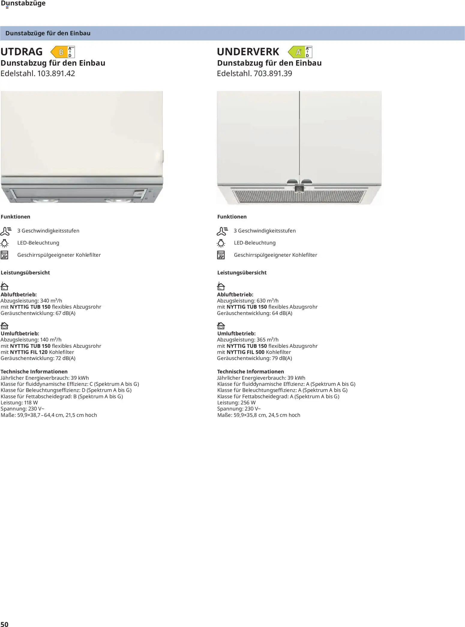 Ikea Elektrogeräte – gültig ab 19.06.2026 | Seite: 50