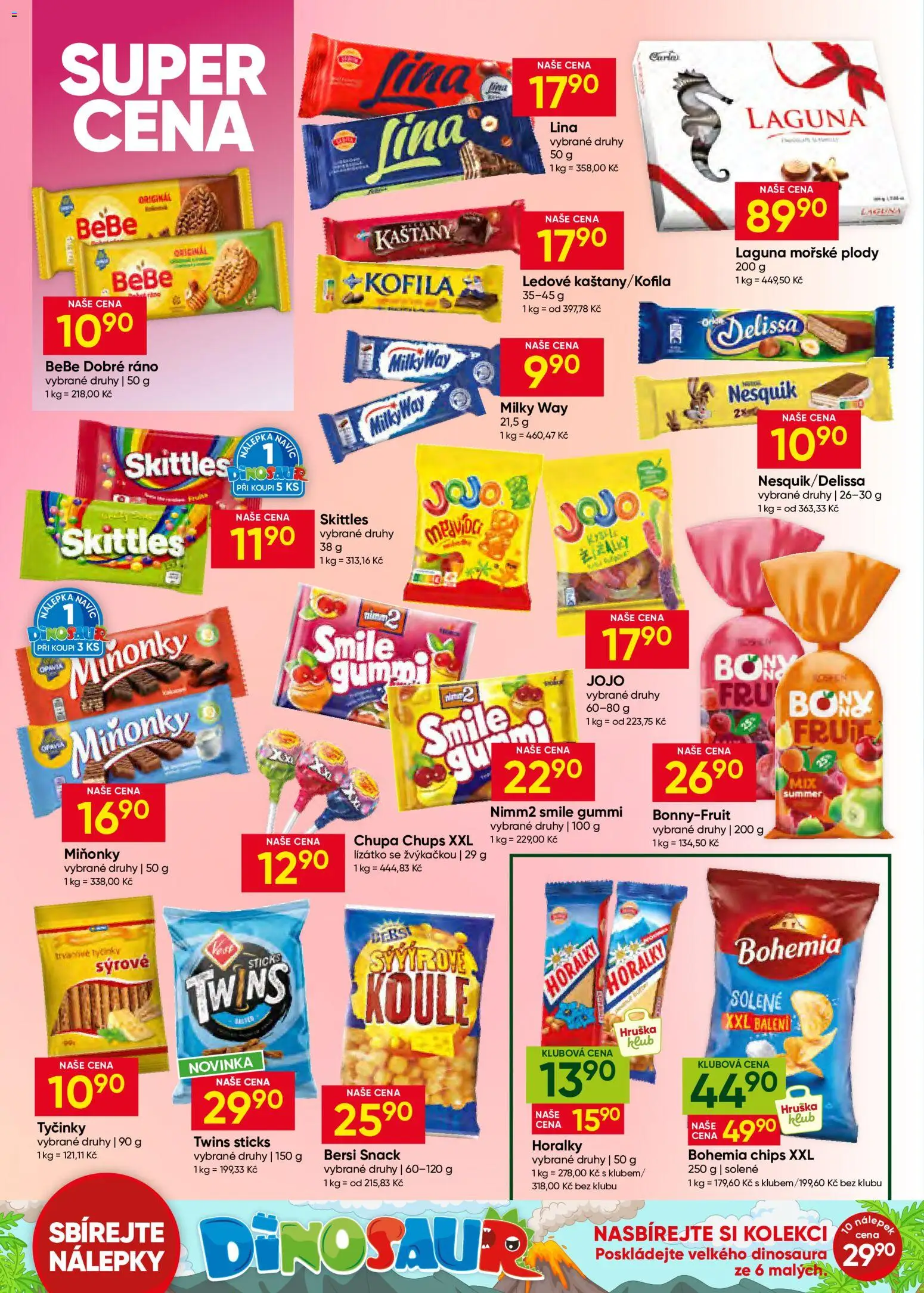 Hruška leták od 15.07.2026 | Strana: 8 | Produkty: Jojo, Lina, Bohemia chips, Bebe