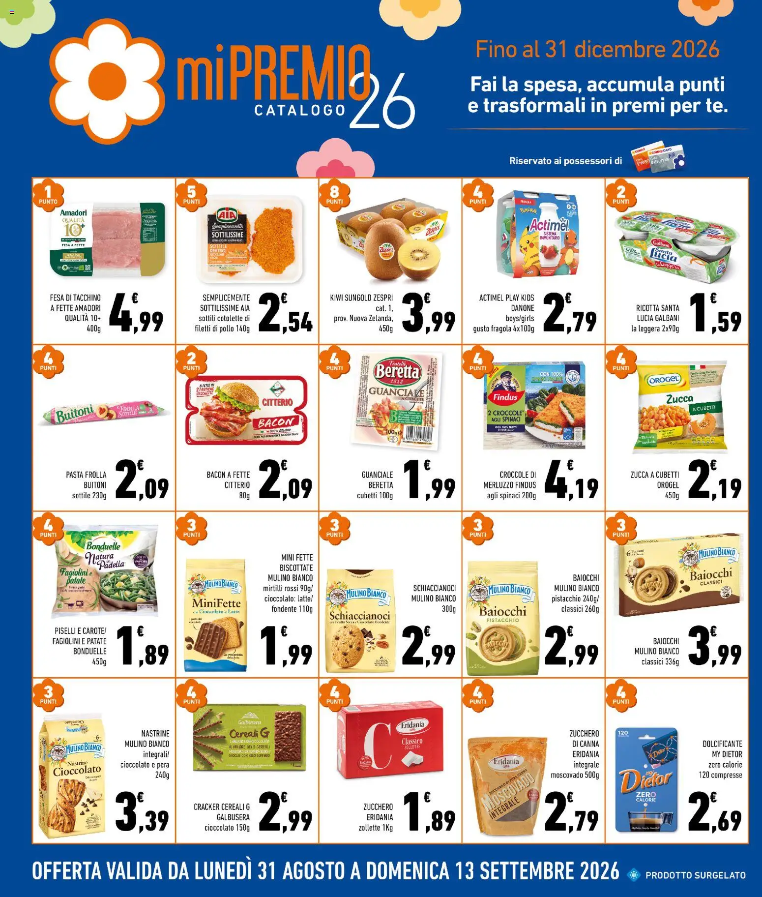 Volantino Conad del 02/09/2026 | Pagina: 6 | Prodotti: Zucchero, Ricotta, Fette biscottate, Guanciale