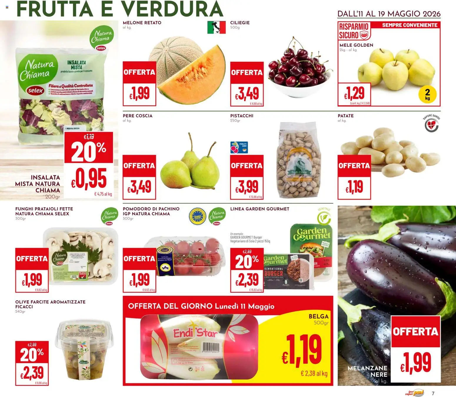 Volantino Pan del 11.05.2026 | Pagina: 7 | Prodotti: Patate, Pomodoro, Olive, Funghi