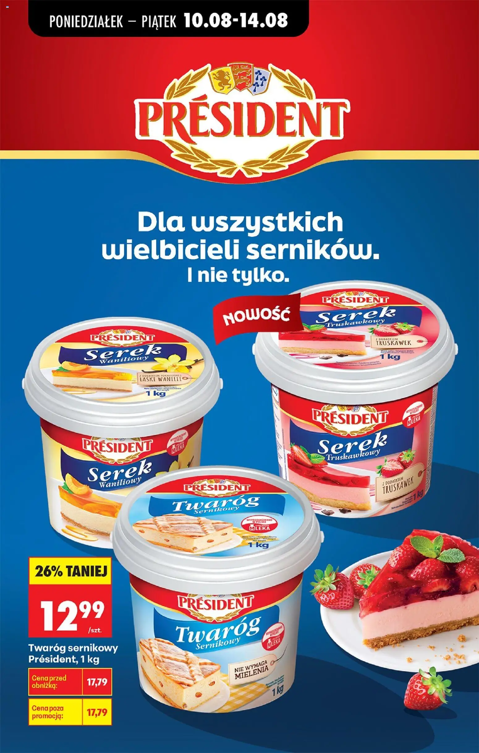 Biedronka gazetka od 10.08.2026 | Strona: 53 | Produkty: Cream cheese, Mleka, Serek waniliowy, Twaróg