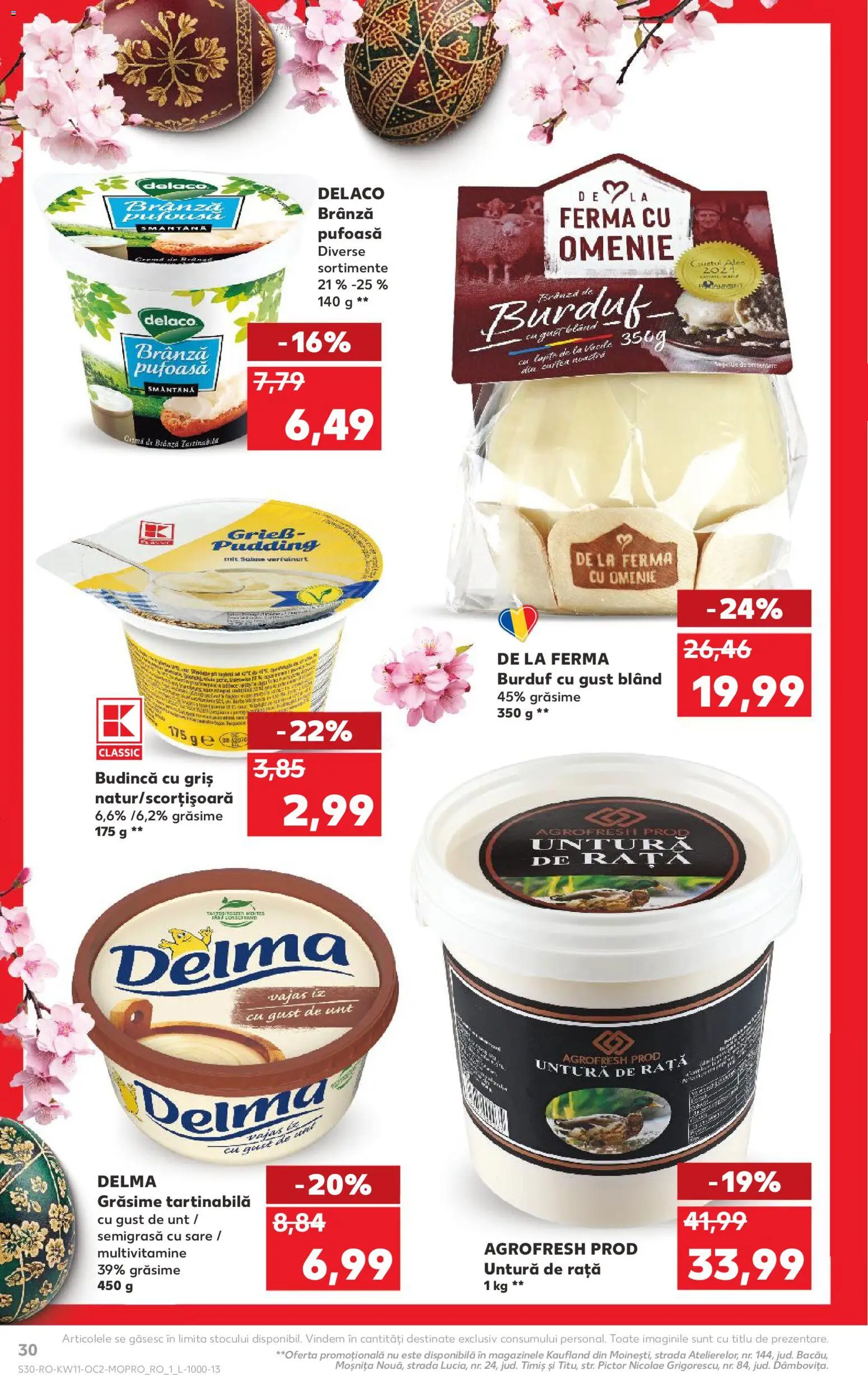 Kaufland RO akciós ujság - amely érvényes a következő dátumtól: 11.03.2026 | Oldal: 30