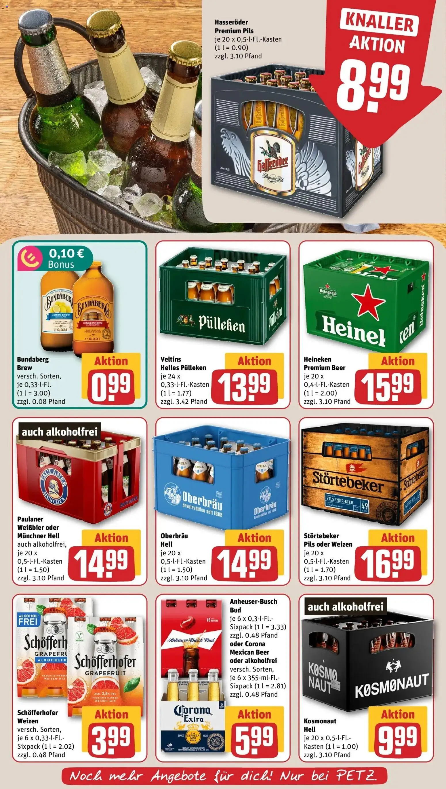 REWE Prospekt ab 19.10.2026 zum Blättern » Angebote | Seite: 19 | Produkte: Weißbier, Pils, Heineken, Alkohol