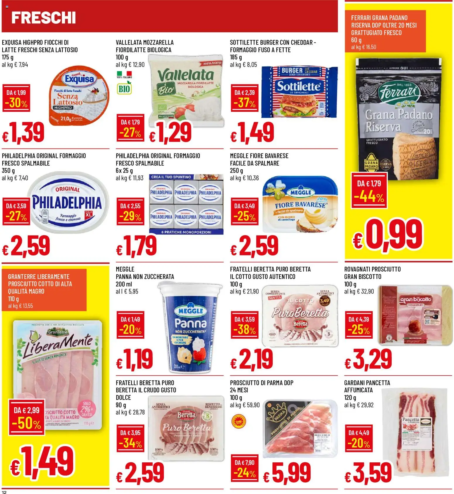 Volantino Galassia del 09/07/2026 | Pagina: 12 | Prodotti: Prosciutto di Parma, Prosciutto Cotto, Centrifuga, Pancetta