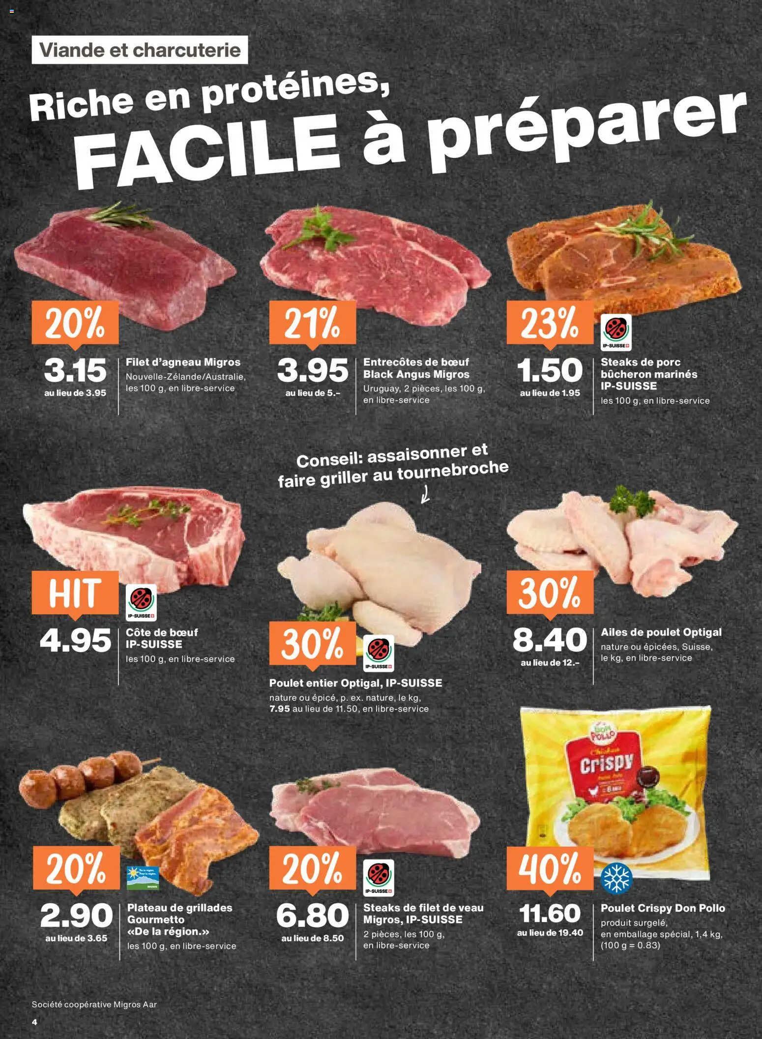 Migros aktionen FR – gültig ab 18.06.2026 | Seite: 4 | Produkte: Griller, Grill