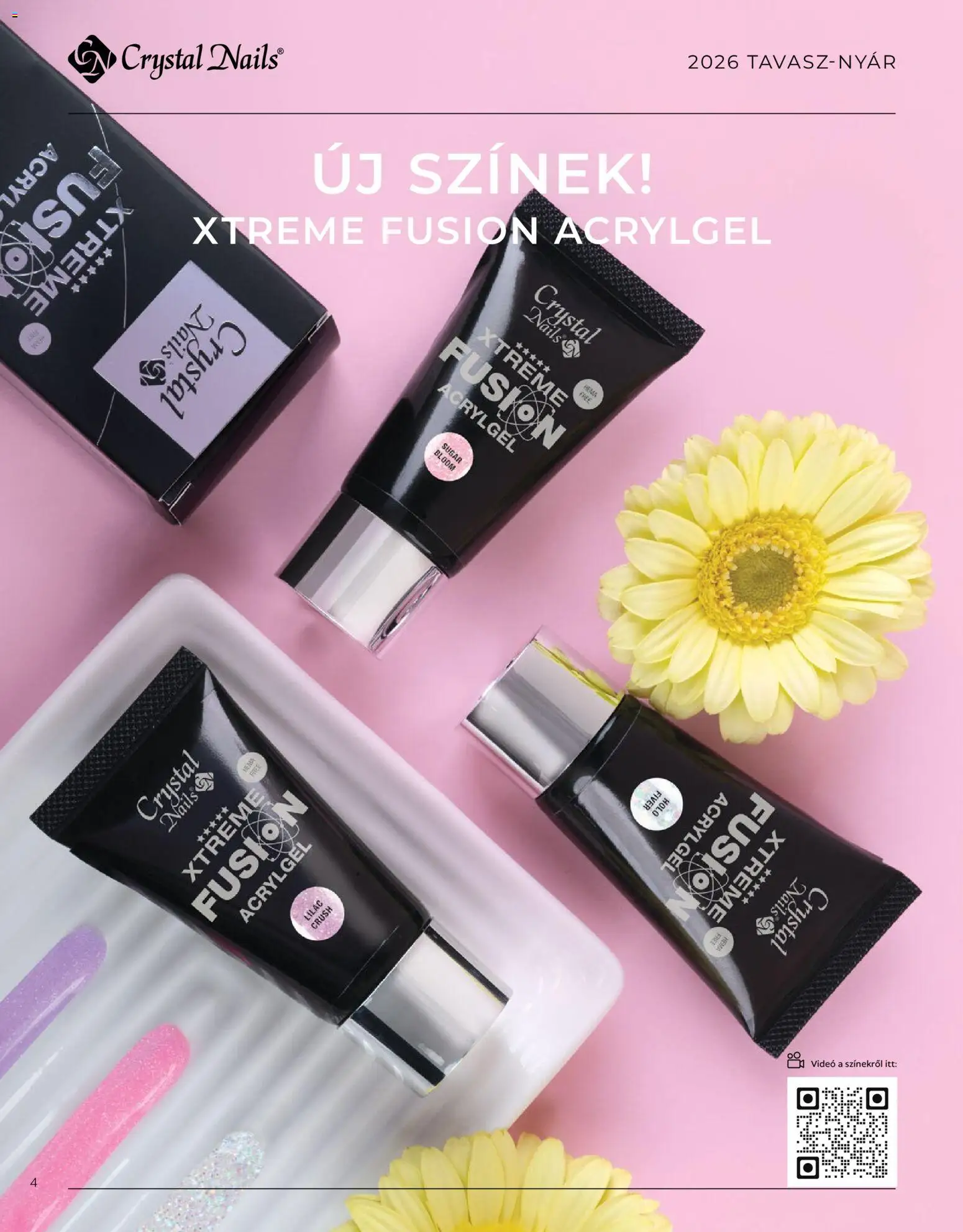 Crystal Nails akciós ujság - amely érvényes a következő dátumtól: 09.03.2026 | Oldal: 4 | Termékek: Videó