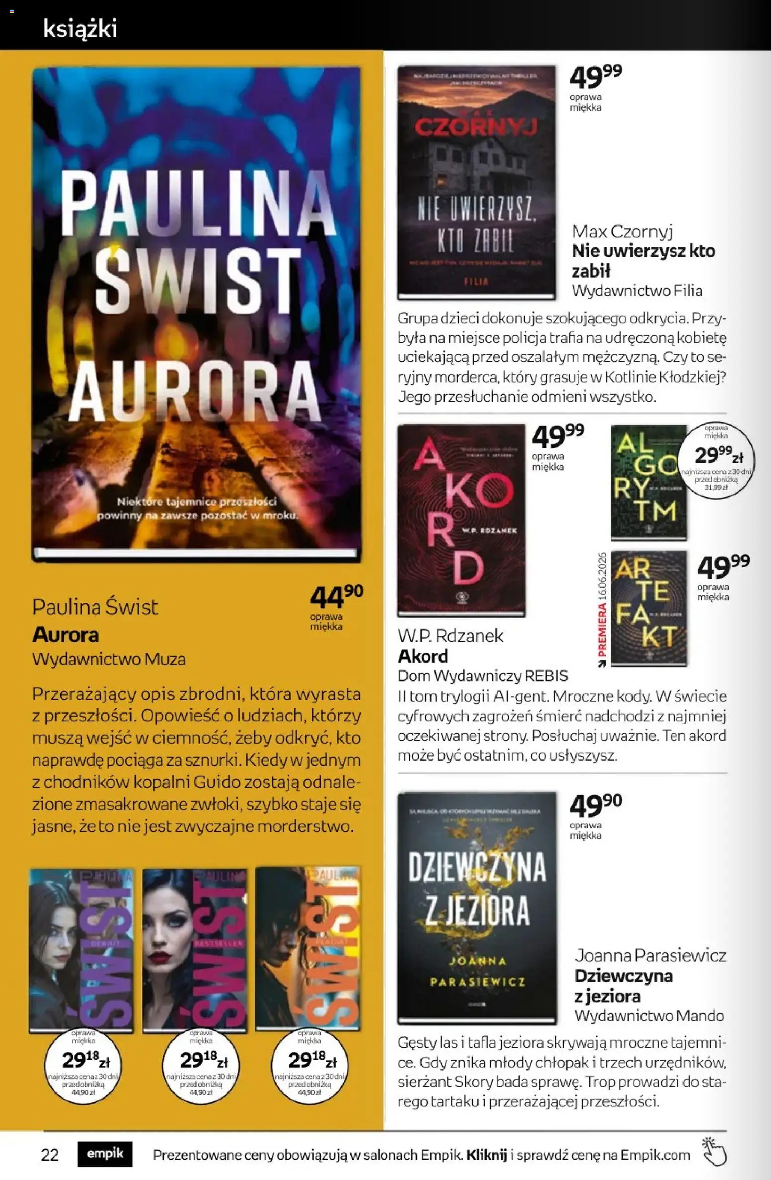 Empik promocje - Tom kultury Książki od 06.05.2026 | Strona: 22 | Produkty: Książki