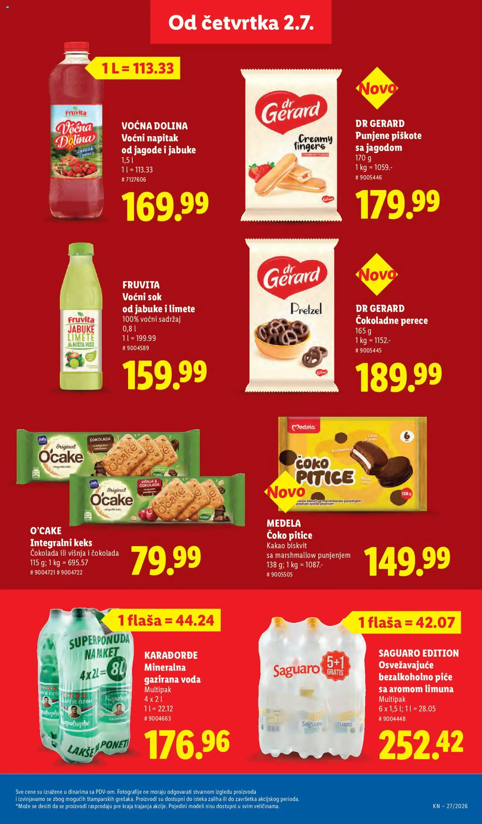 Lidl katalog - važi od 02.07.2026 | Strana: 31 | Proizvode: Jagoda, Piškote, Voda, Jabuke