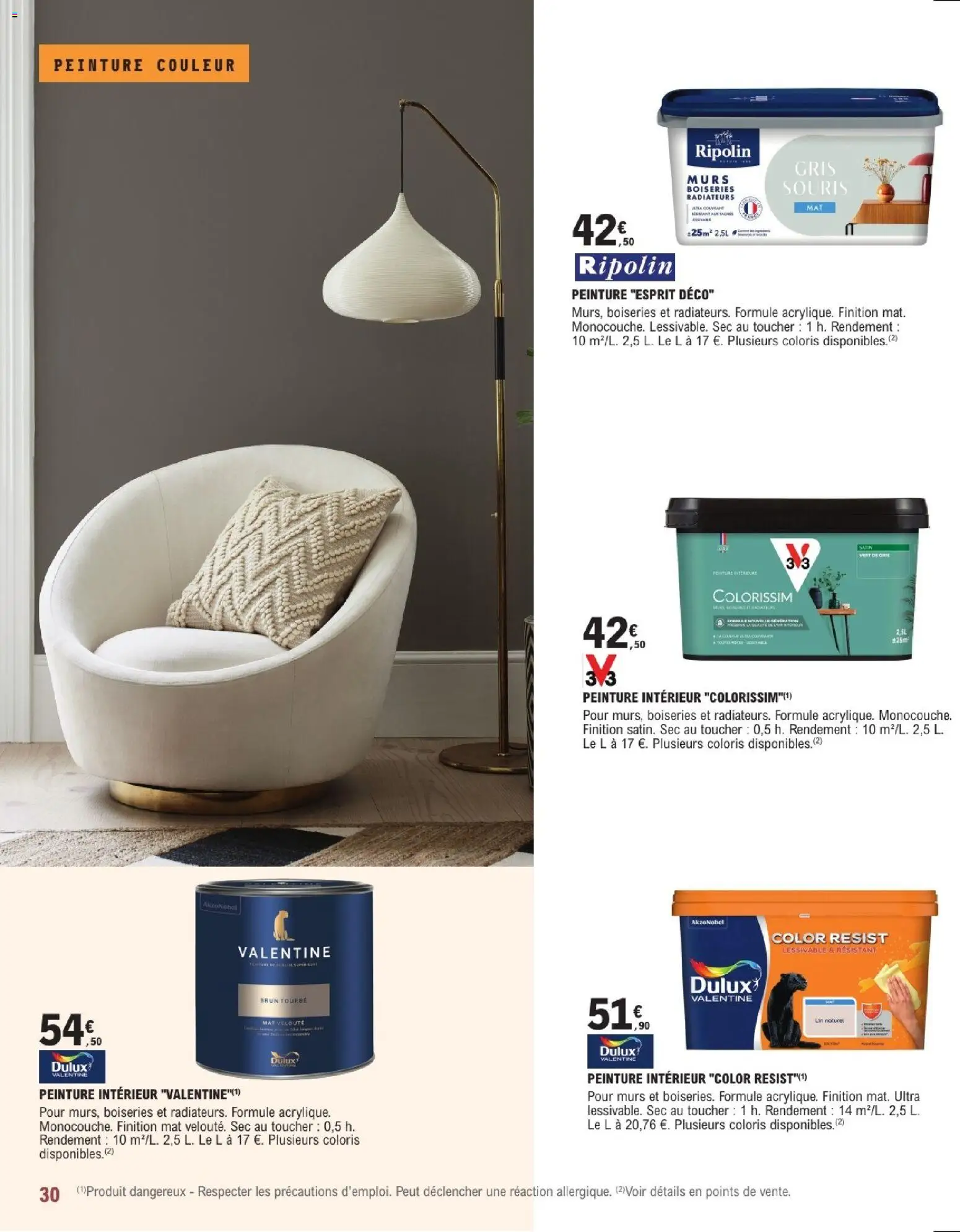 {H1} | Page: 30 | Produits: Souris, Peinture, Tourbe, Peinture couleur