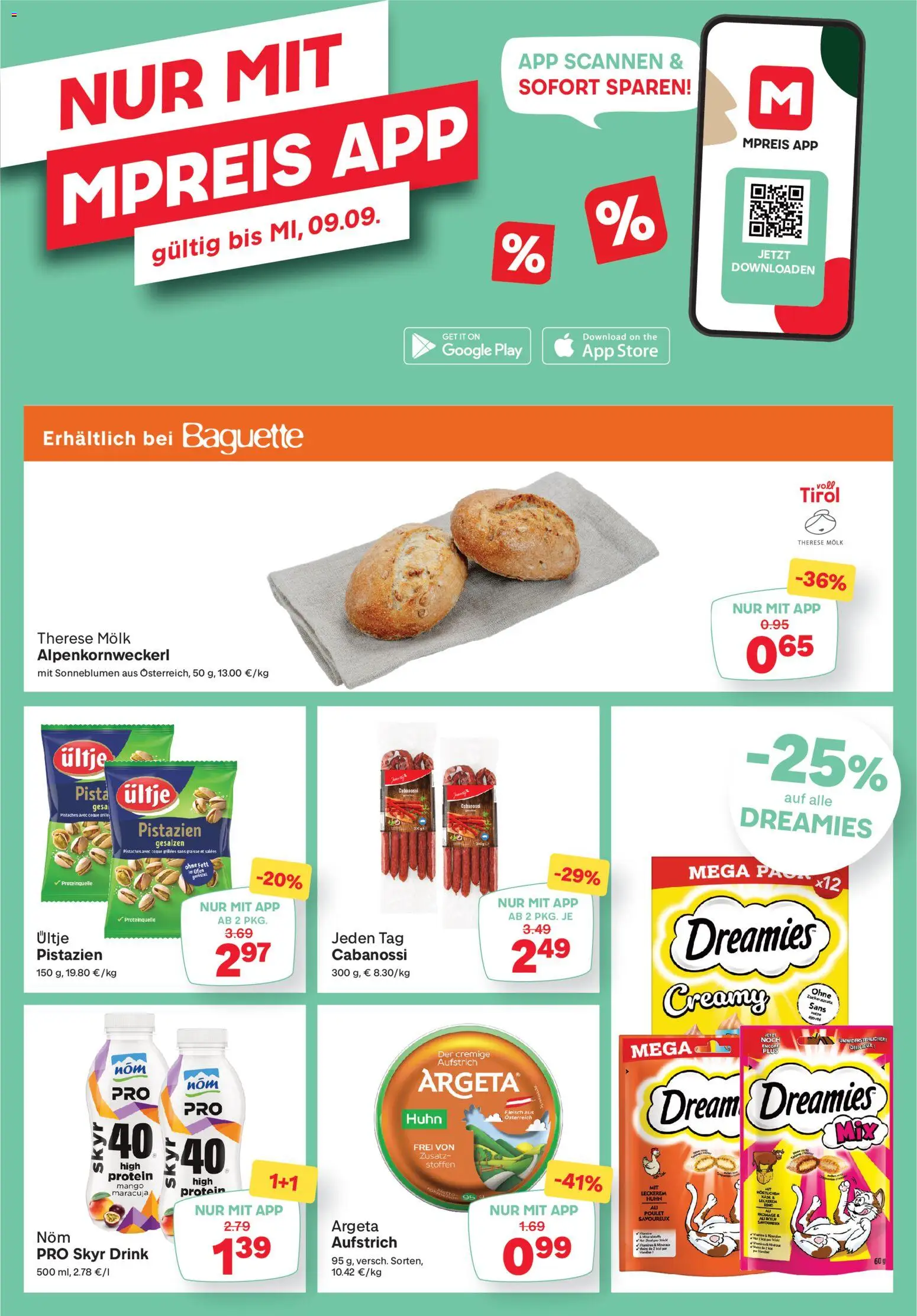 MPREIS Flugblatt gültig ab 27.08.2026 | Seite: 13 | Produkte: Mango, Baguette, Ofen