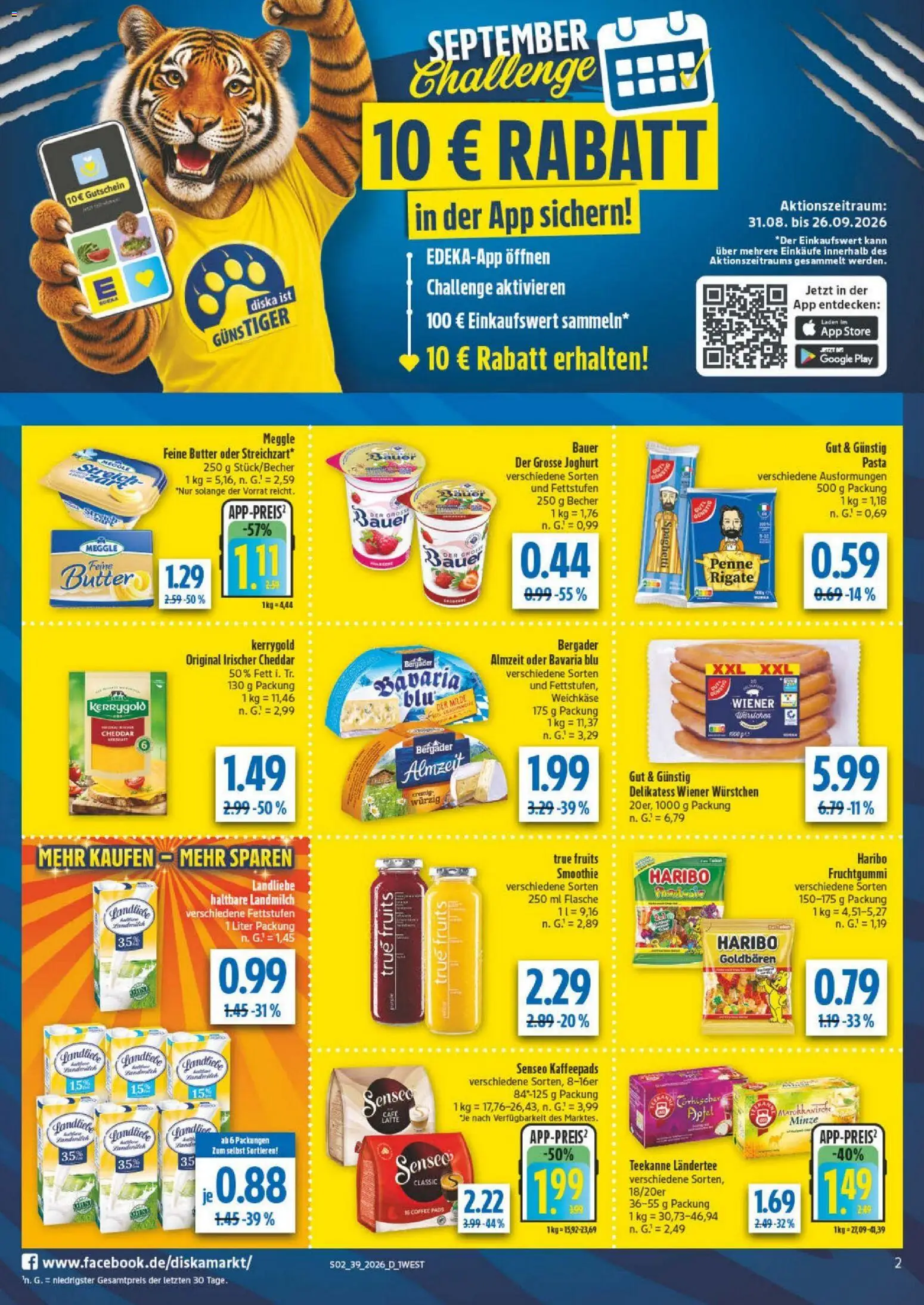 Diska Bayern – gültig ab 21.09.2026 | Seite: 6 | Produkte: Wiener wurstchen, Joghurt, Teekanne, Senseo kaffeepads