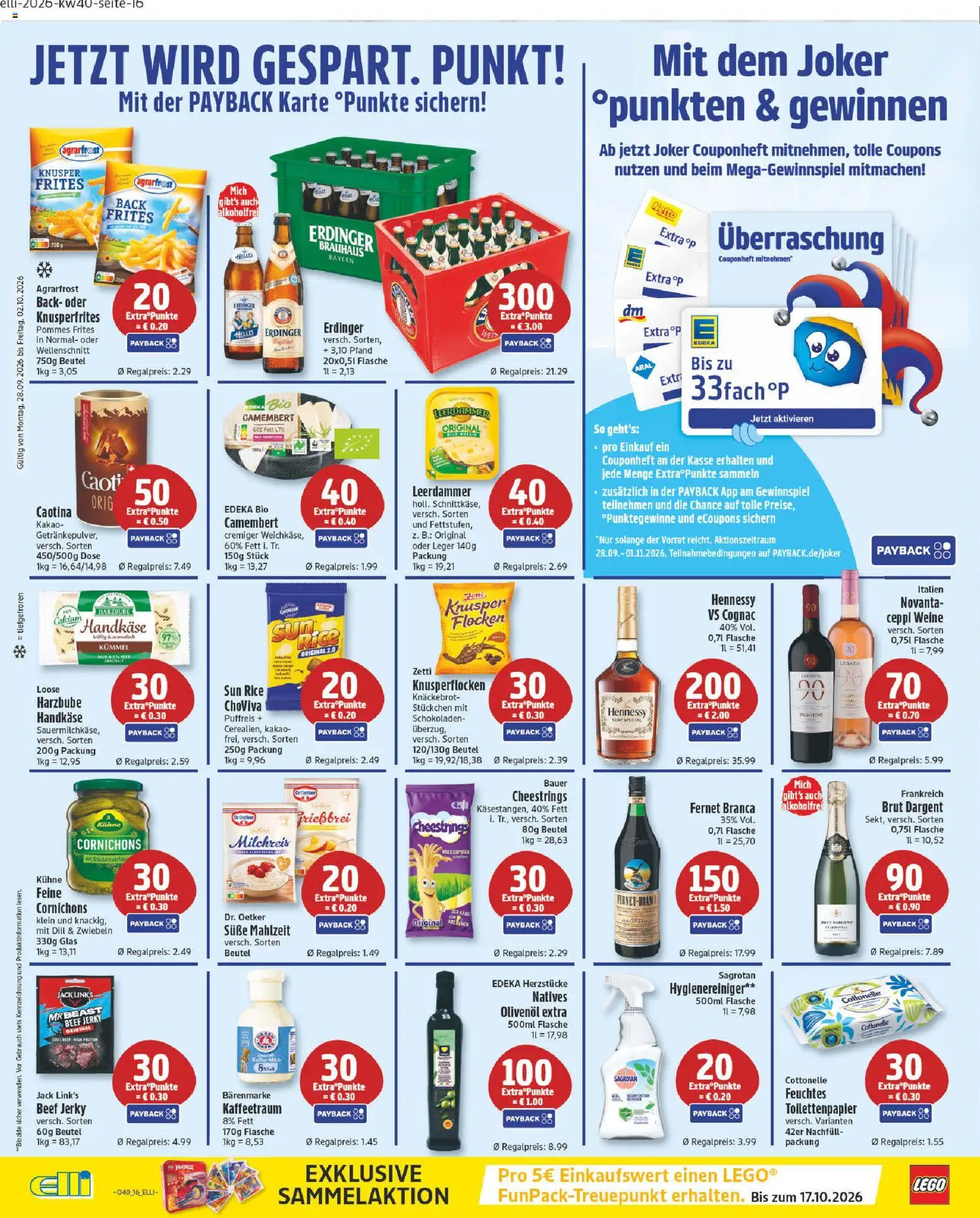Elli Markt Prospekt Gütersloh – gültig ab 28.09.2026 | Seite: 16 | Produkte: Käse, Pommes, Pommes frites, Brut dargent
