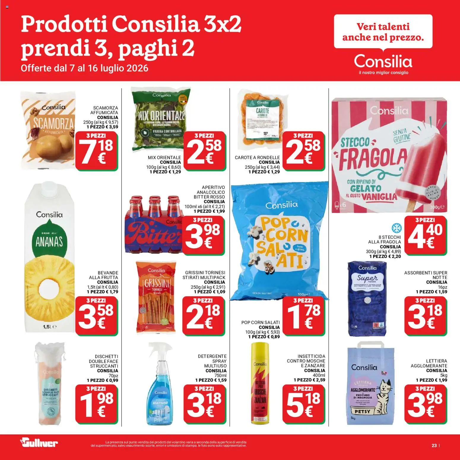 Volantino Gulliver del 07/07/2026 | Pagina: 23