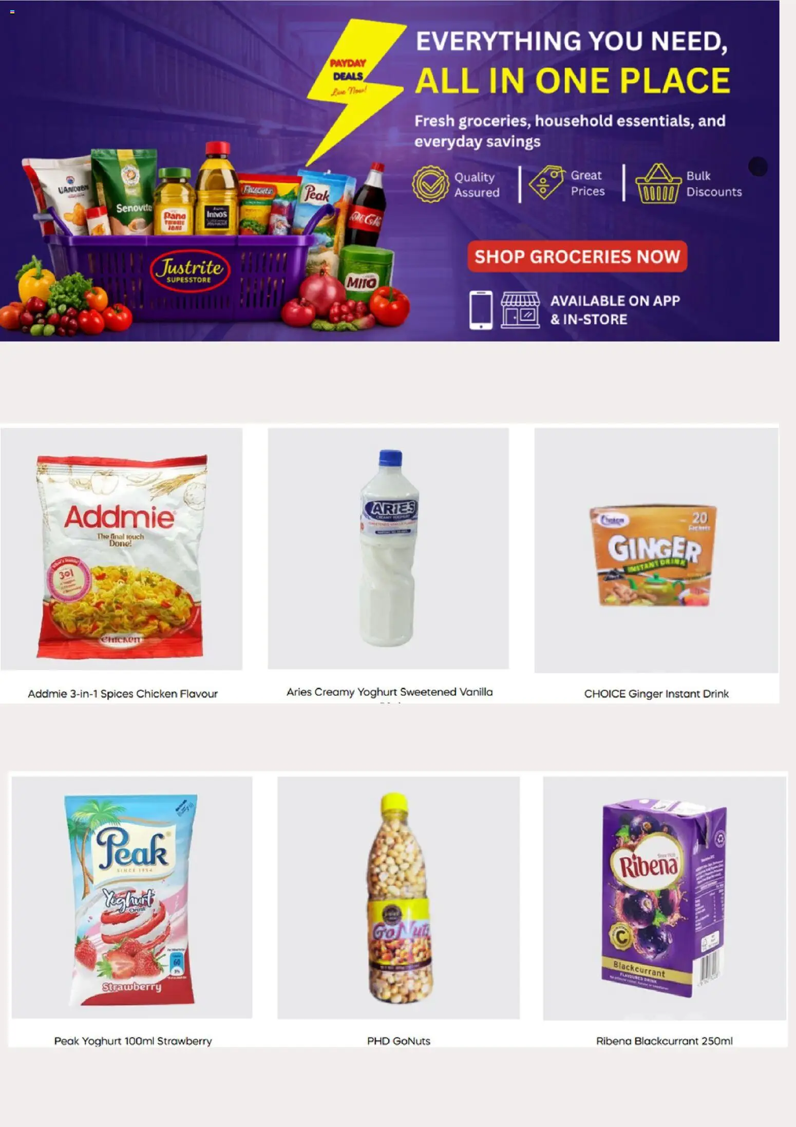 Justrite Catalogue valid from 01/08/2026 | Page: 3 | Products: Spices, Yoghurt, Zápich, Sekáček