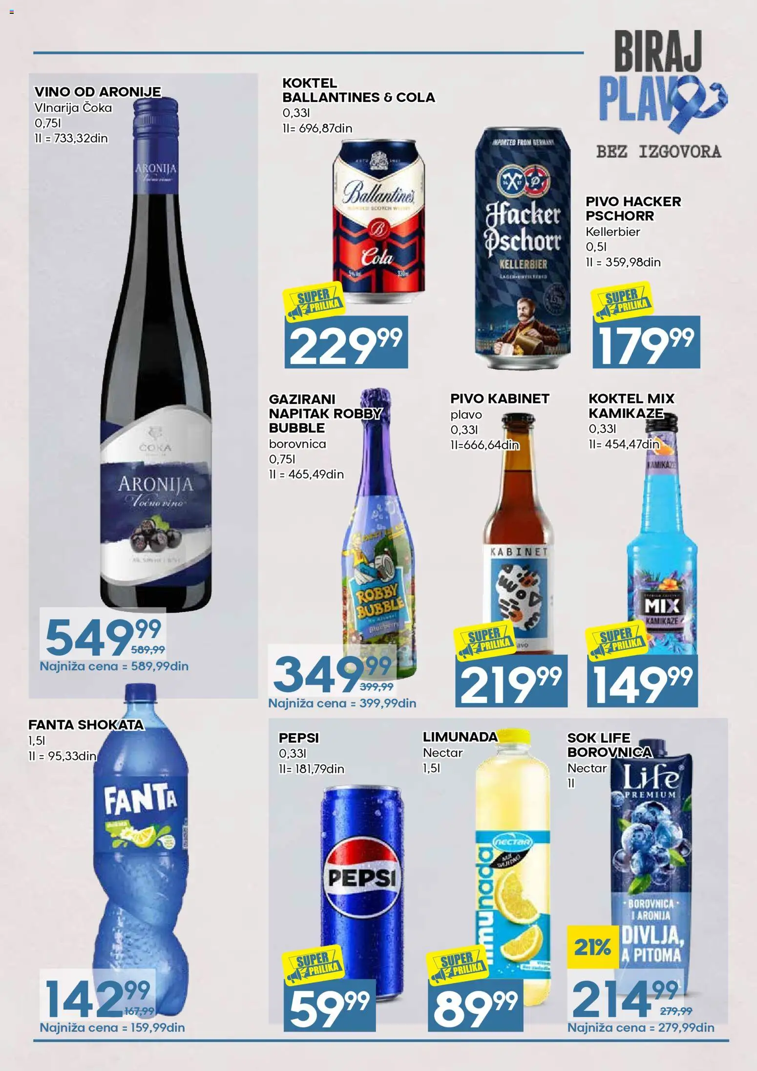 Idea katalog - važi od 01.11.2026 | Strana: 15 | Proizvode: Fanta, Borovnica, Sok, Pepsi