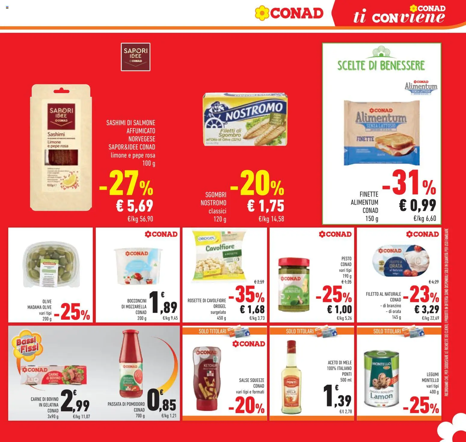 Volantino Conad del 01/07/2026 | Pagina: 31 | Prodotti: Pepe, Pesto, Fette biscottate, Sgombro
