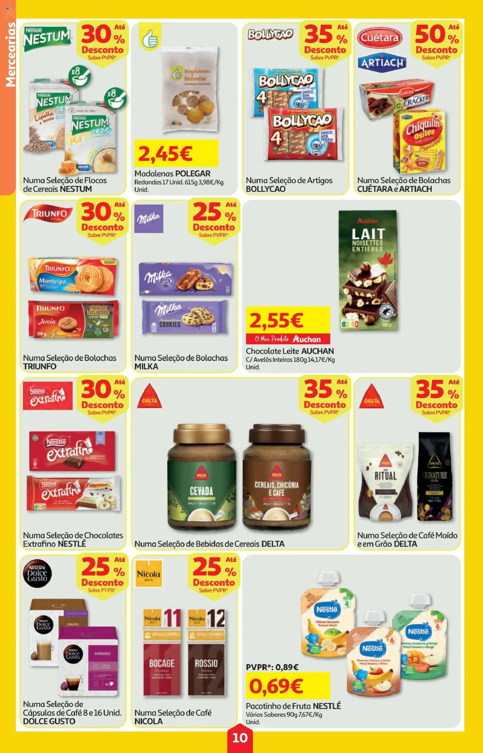 Minipreço folheto │ válido de 16.04.2026 | Página: 10 | Produtos: Avelãs, Bolachas, Leite, Nestlé