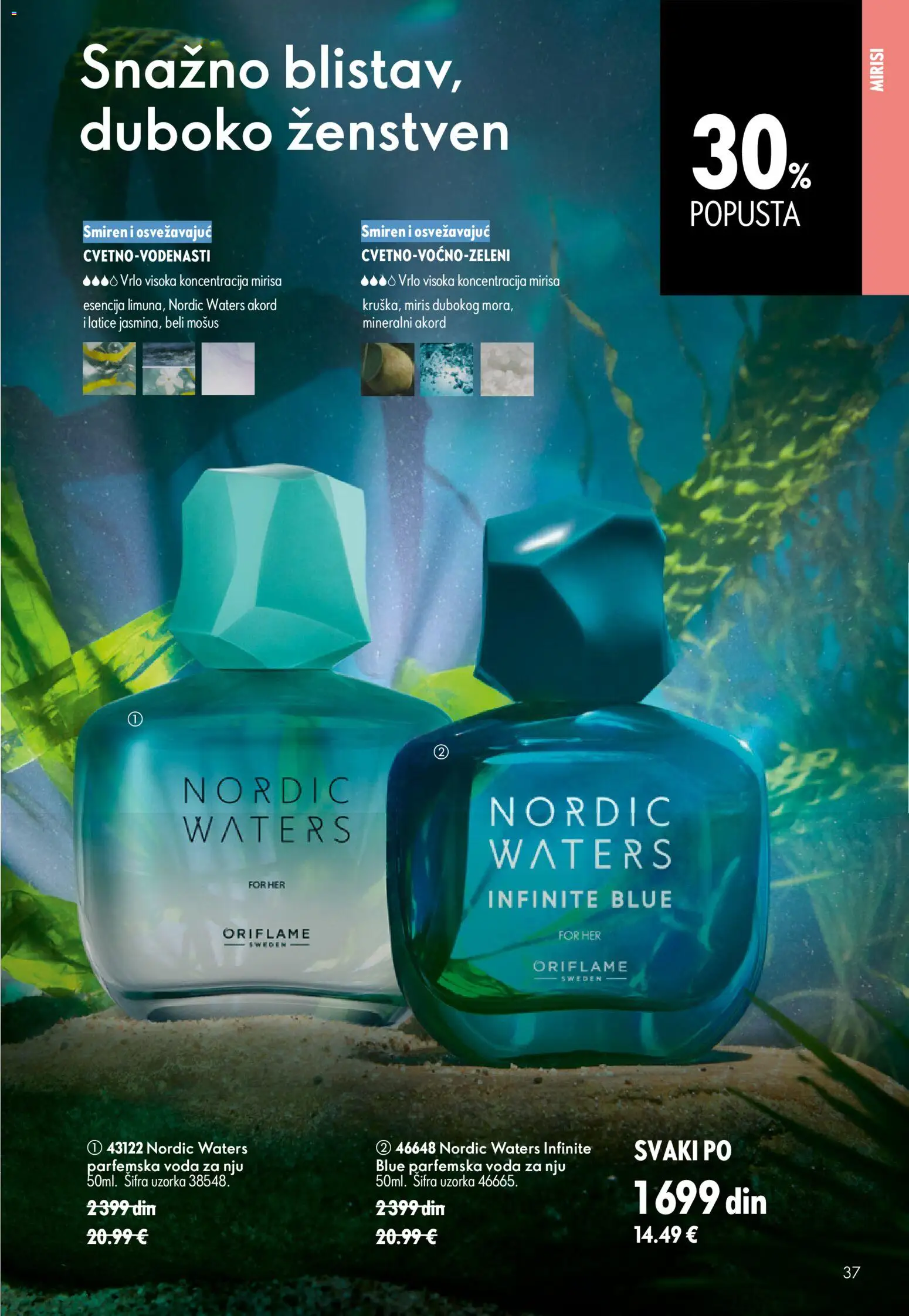 Oriflame katalog - važi od 24.06.2026 | Strana: 37 | Proizvode: Miris, Voda
