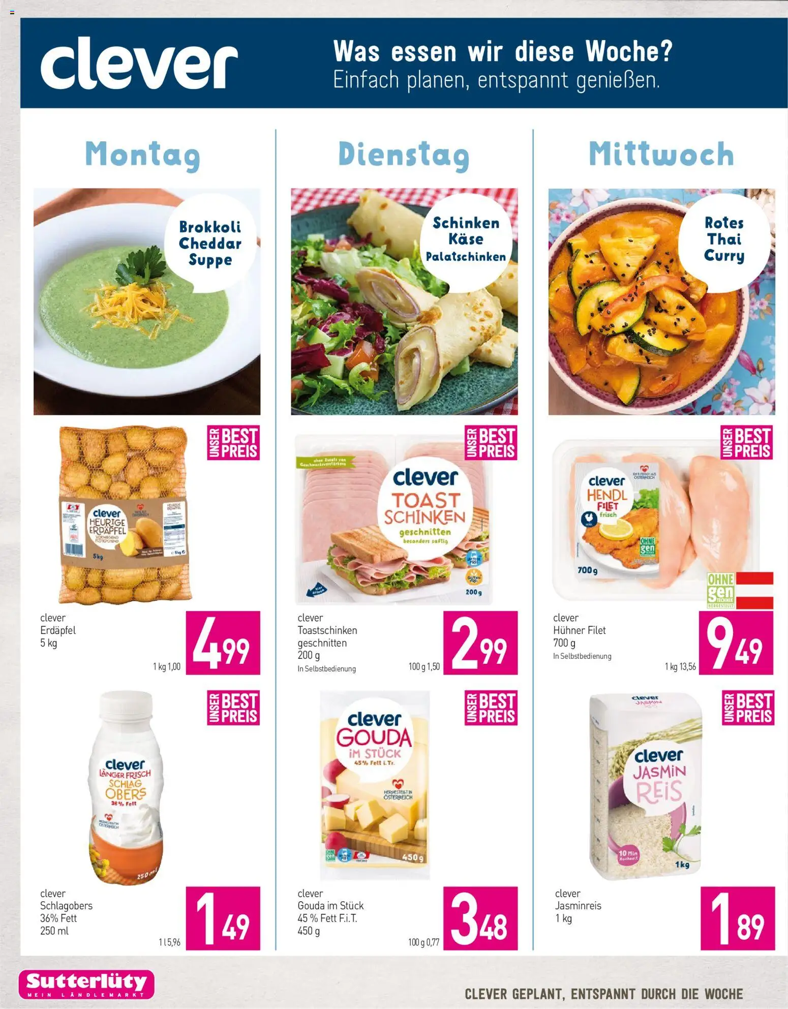 Sutterlüty Mein Ländlemarkt gültig ab 12.10.2026 | Seite: 4 | Produkte: Käse, Schinken, Reis, Brokkoli