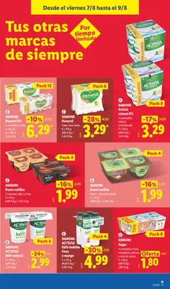 Vista previa DANONE ACTIVIA Kéfir bebible fresa y mango, 4 x 125 g válido desde el 03/08/2026 | Página: 49